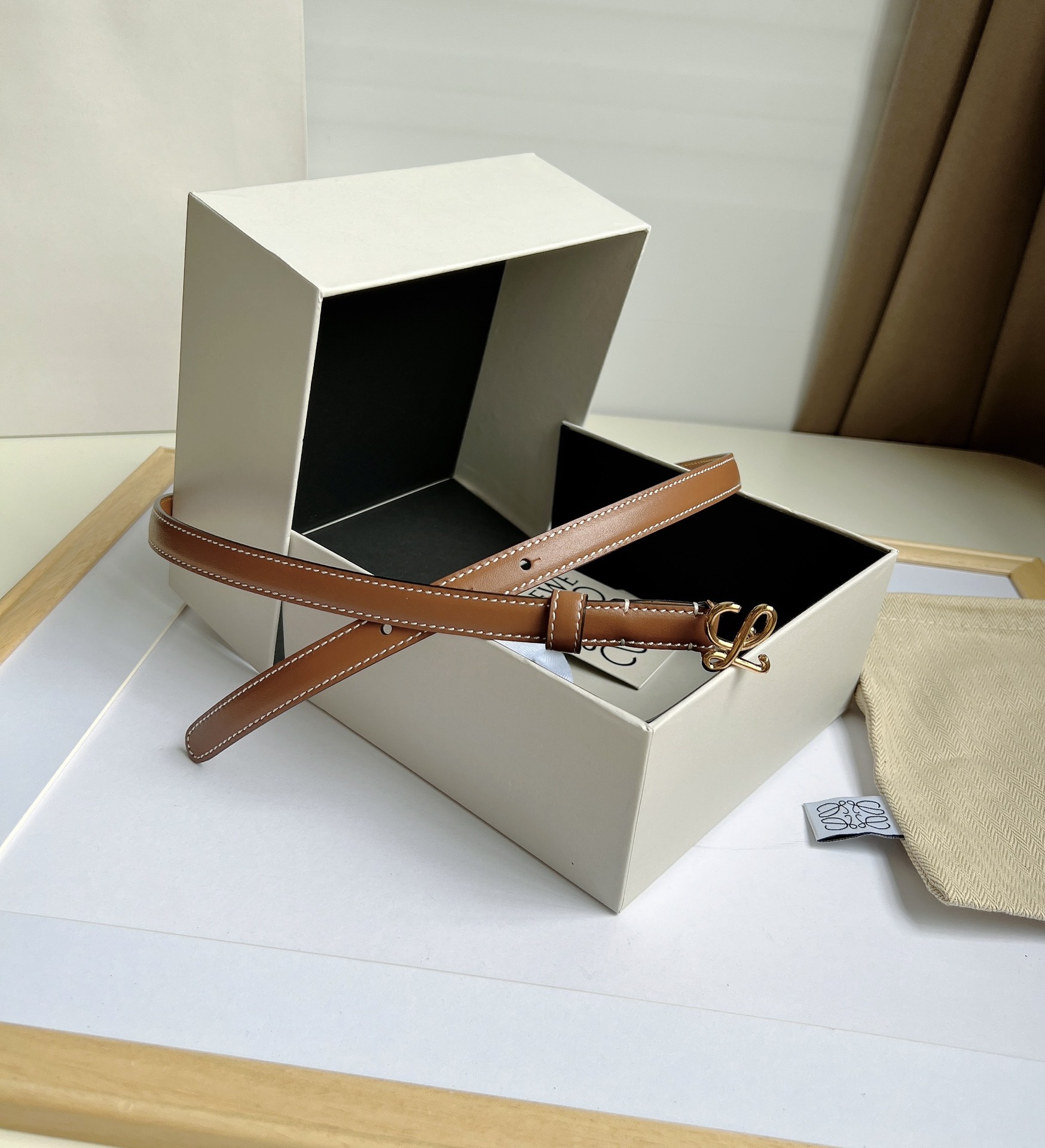 Loewe Female Basic Belt Cow Leather M-l