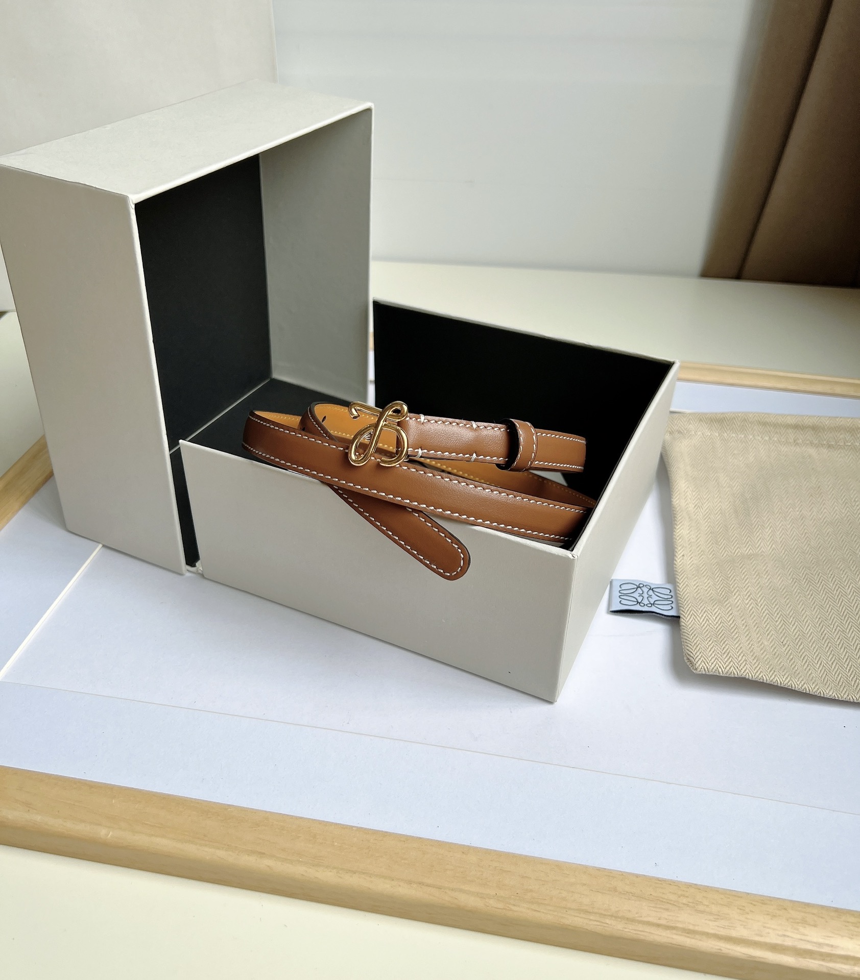 Loewe Female Basic Belt Cow Leather M-l