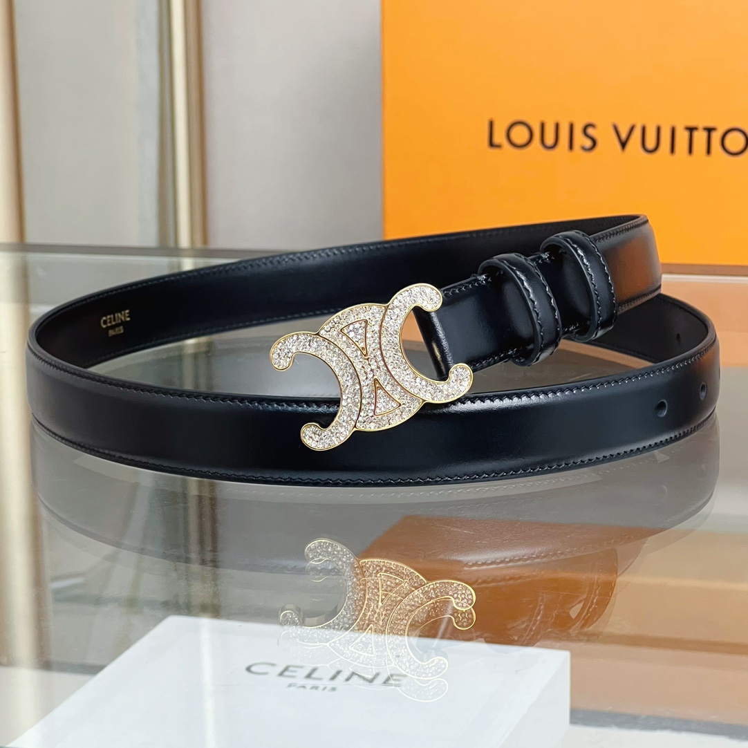 Celine Female Leather Belt Cow Leather M-l