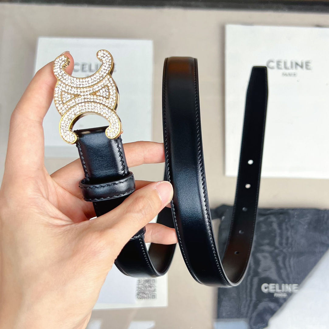 Celine Female Leather Belt Cow Leather M-l