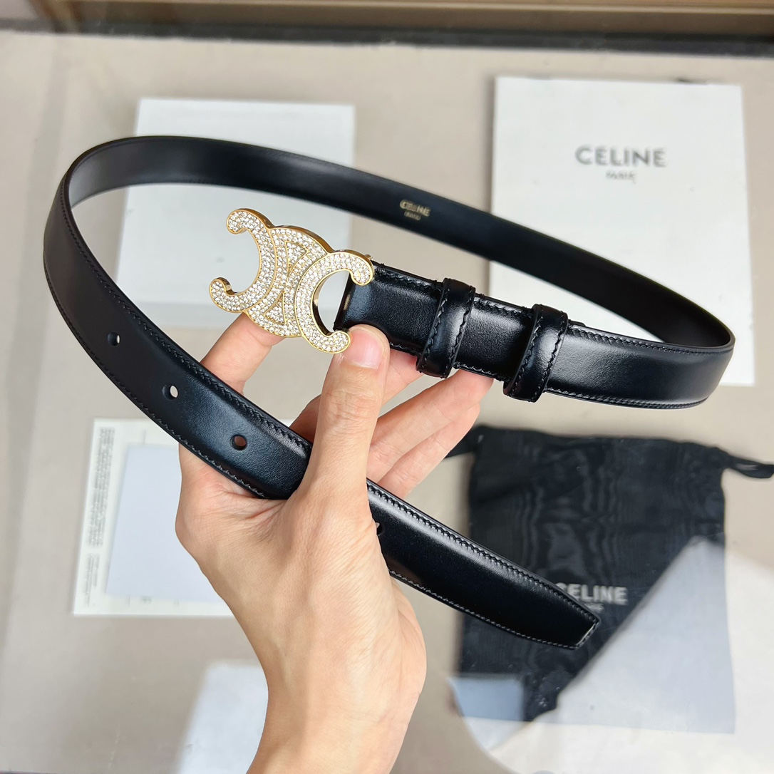 Celine Female Leather Belt Cow Leather M-l