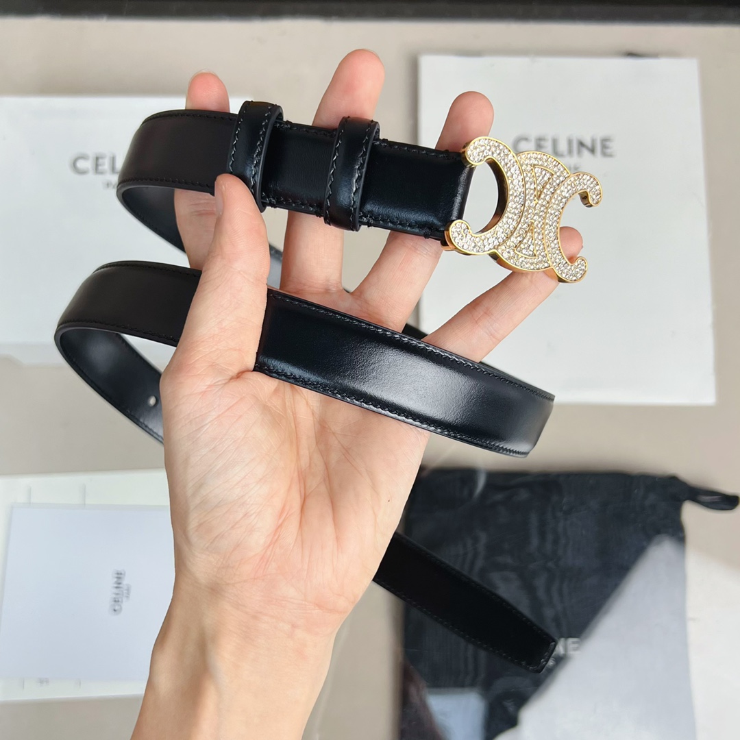 Celine Female Leather Belt Cow Leather M-l