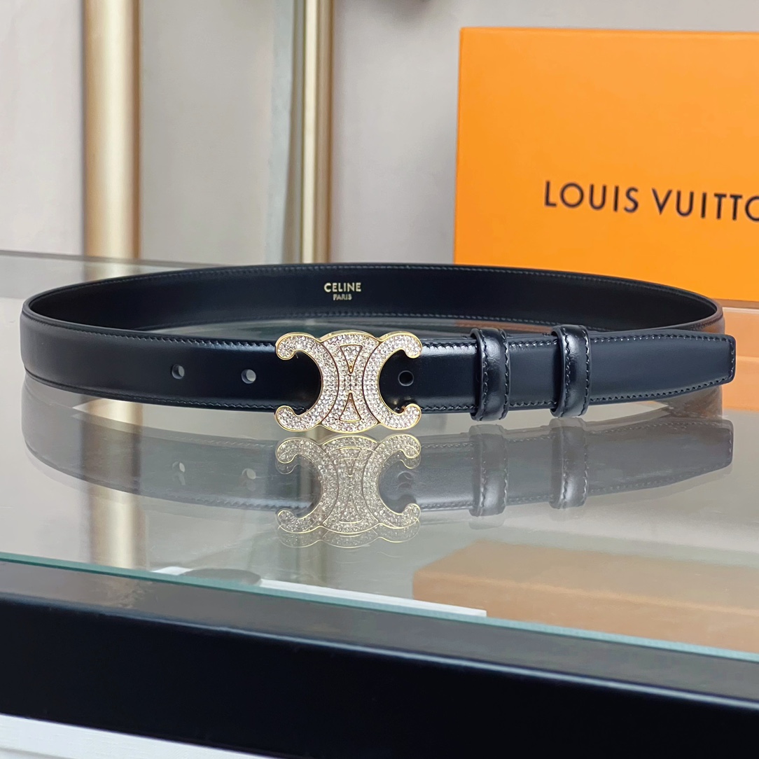 Celine Female Leather Belt Cow Leather M-l