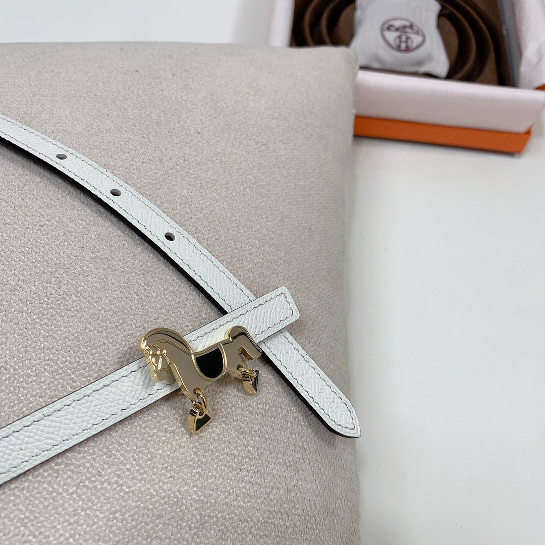 Hermès Female Basic Belt Cow Leather Black 13mm