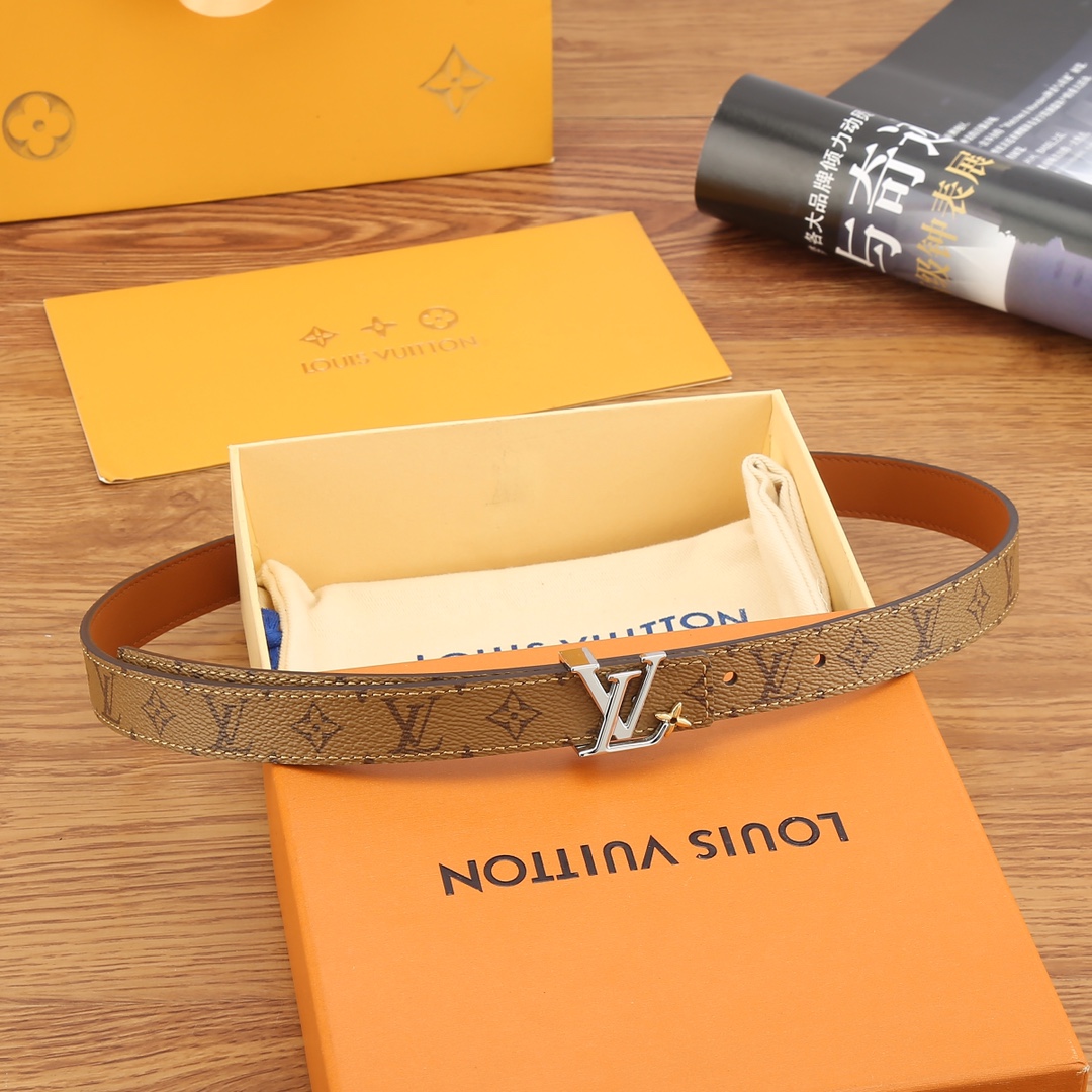 Louis Vuitton Female Basic Belt Cow Leather S-m
