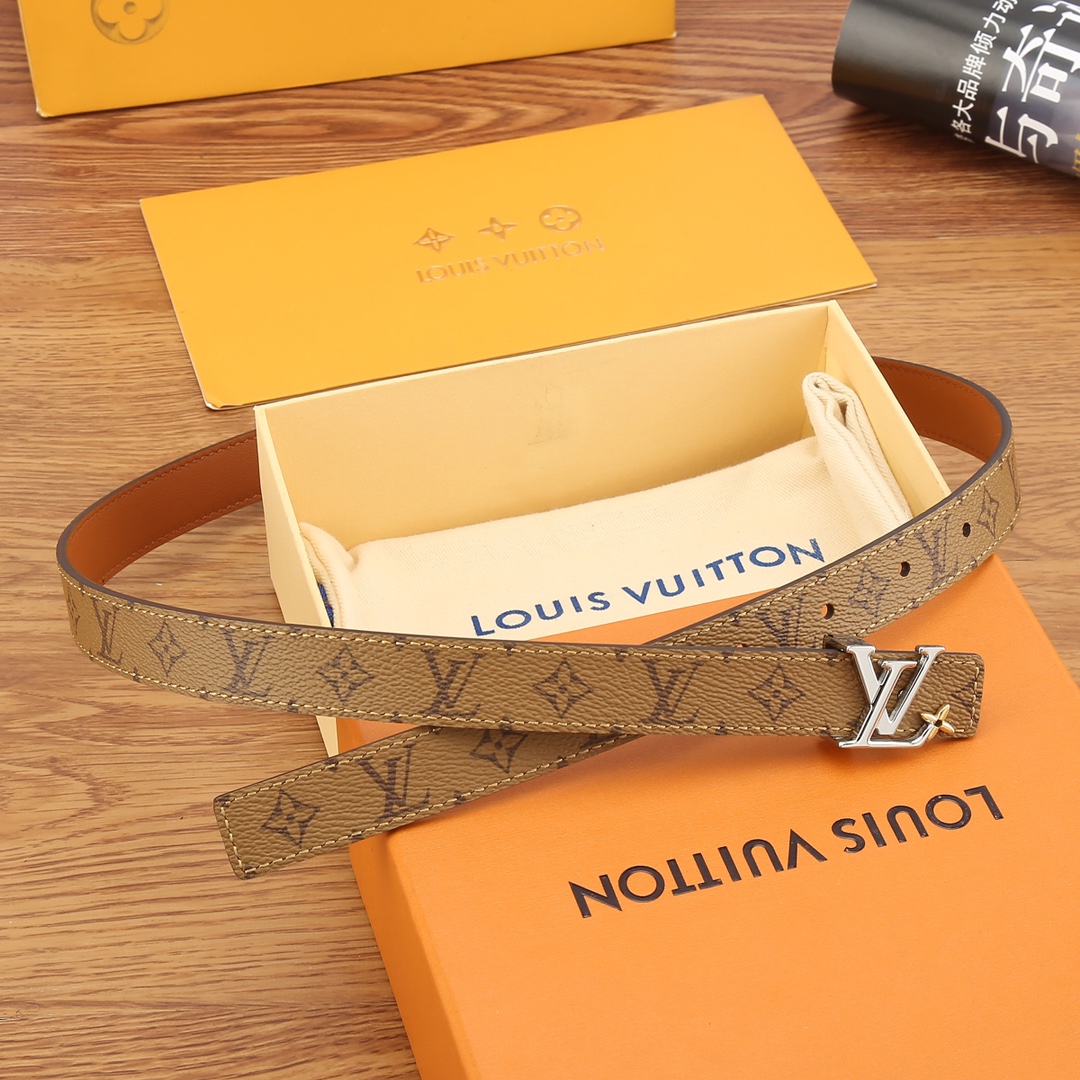 Louis Vuitton Female Basic Belt Cow Leather S-m