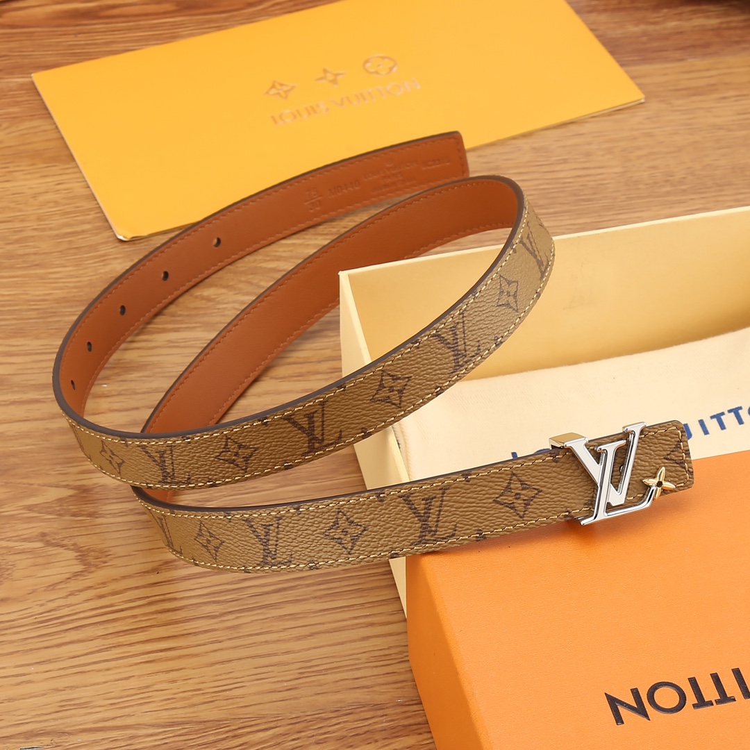 Louis Vuitton Female Basic Belt Cow Leather S-m