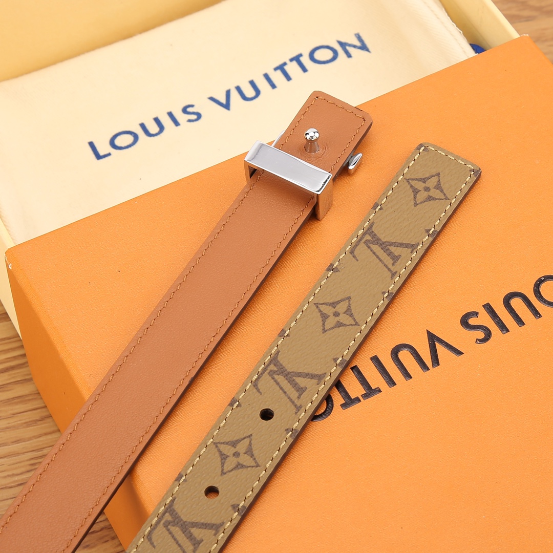 Louis Vuitton Female Basic Belt Cow Leather S-m