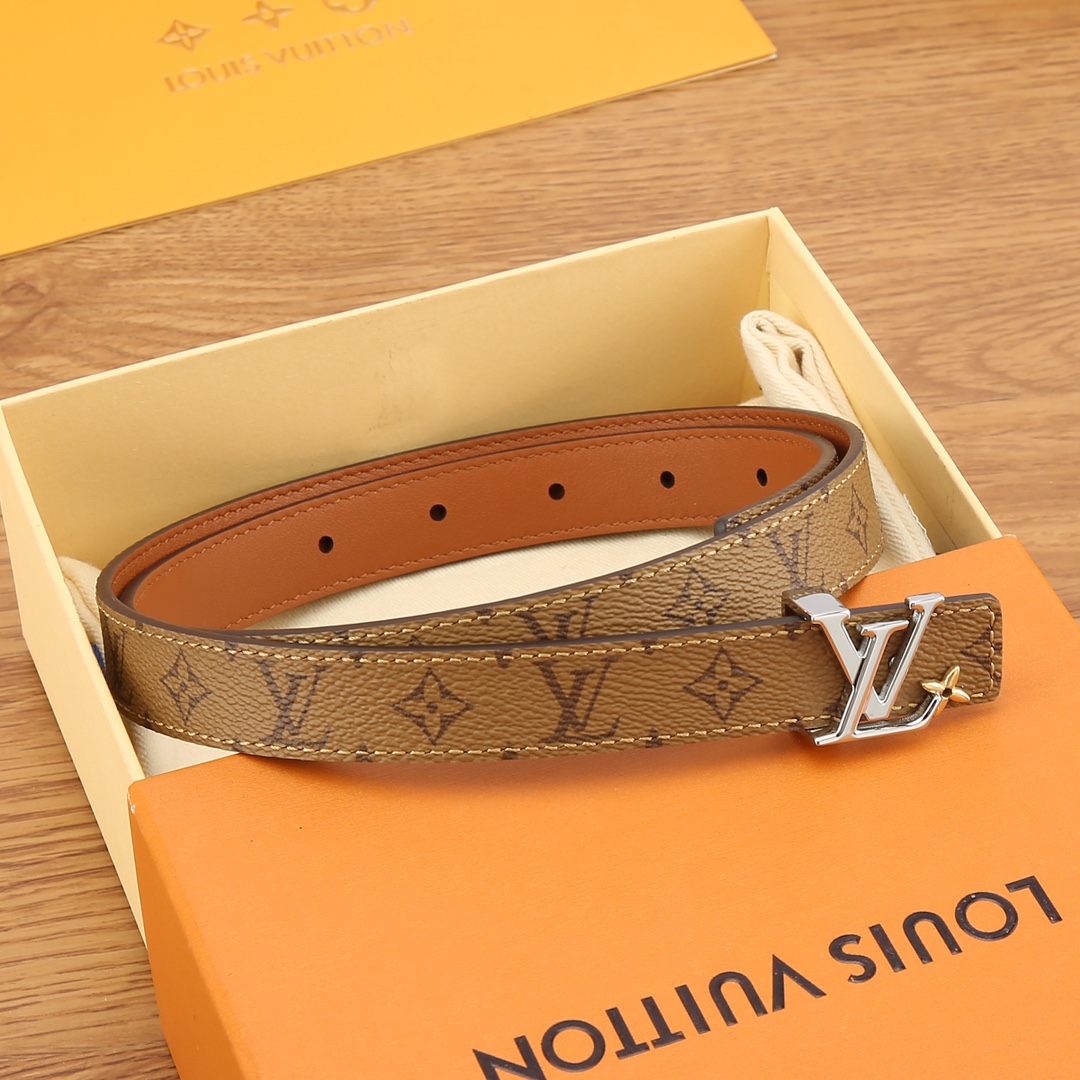 Louis Vuitton Female Basic Belt Cow Leather S-m