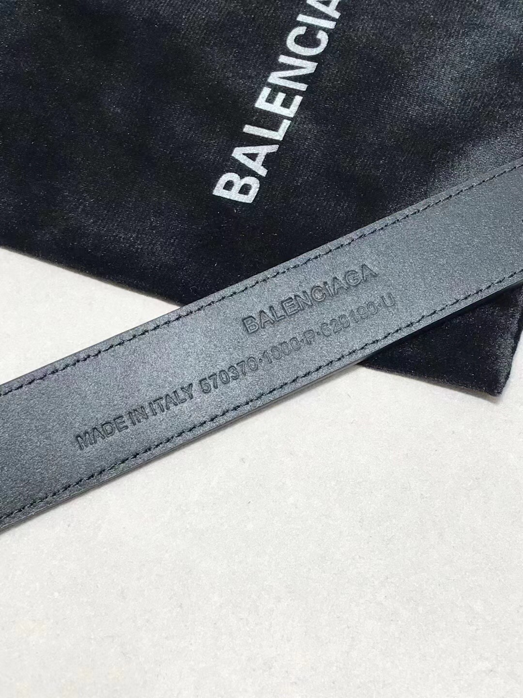 Balenciaga Female Basic Belt Black 30mm-l