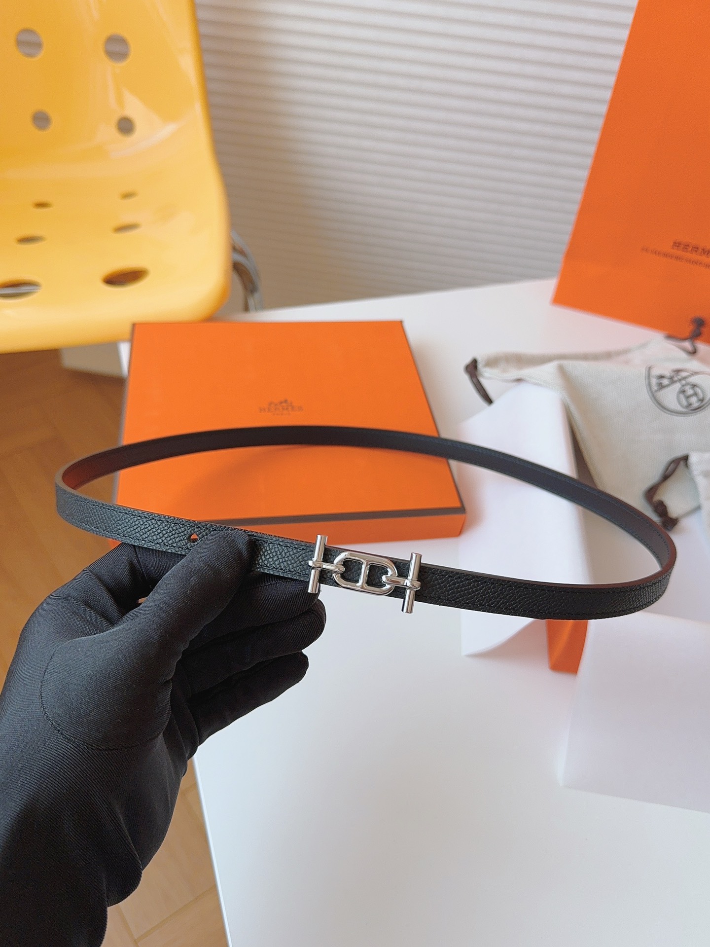 Hermès Female Basic Belt Cow Leather S-m
