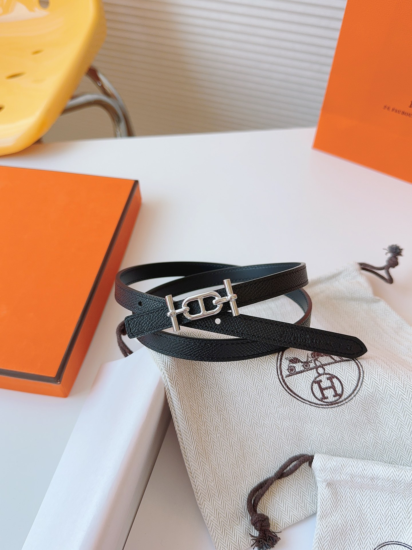 Hermès Female Basic Belt Cow Leather S-m
