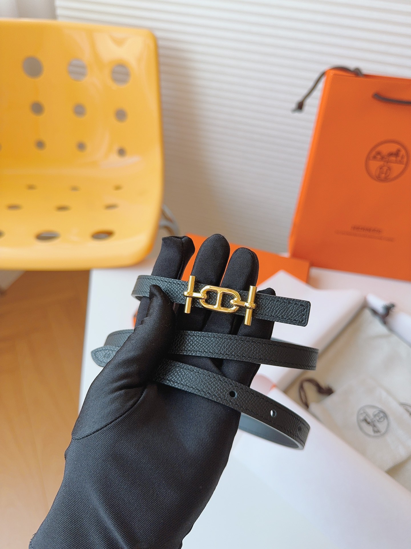 Hermès Female Basic Belt Cow Leather S-m