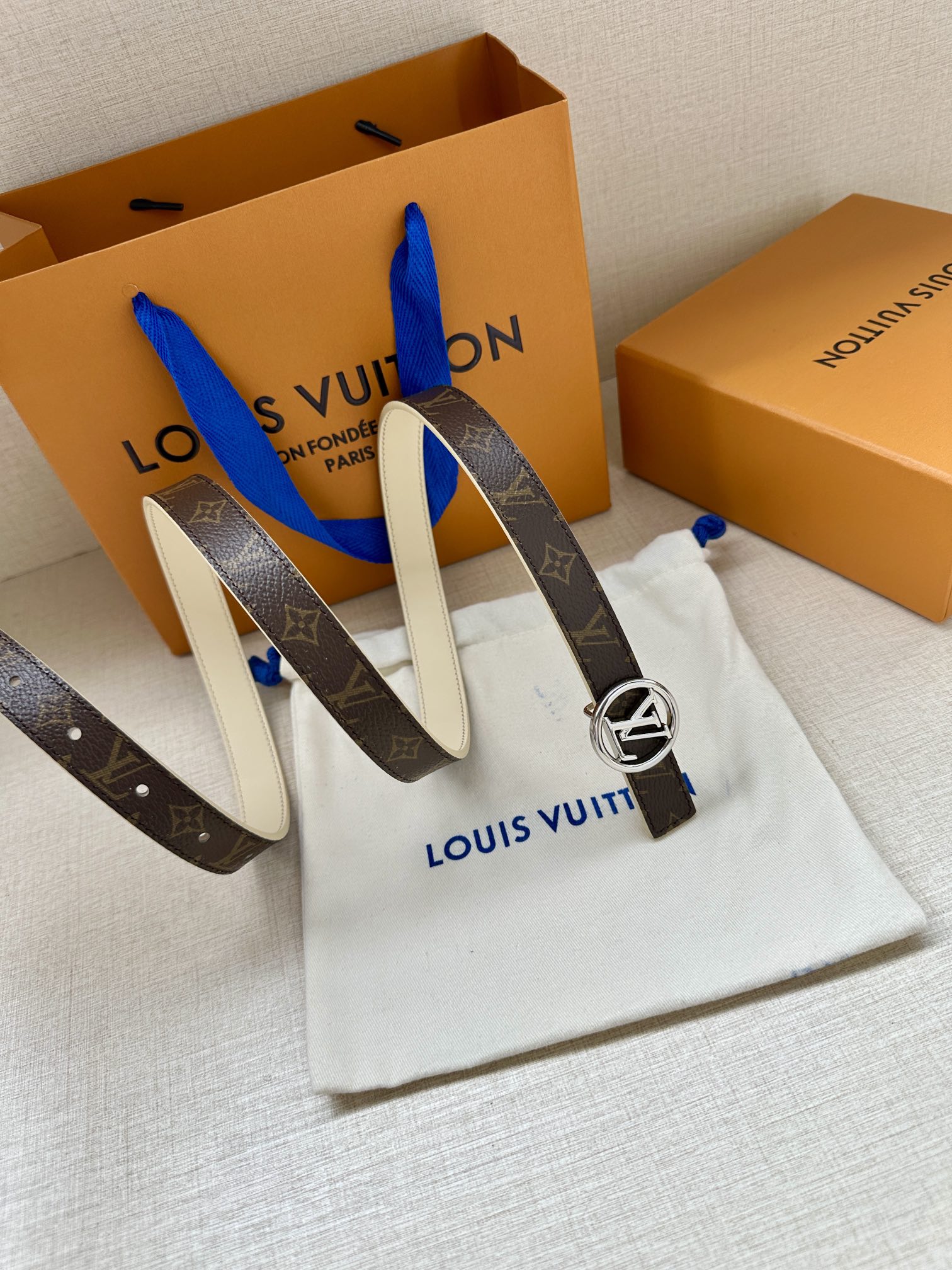 Louis Vuitton Female Basic Belt Cow Leather S-m-l