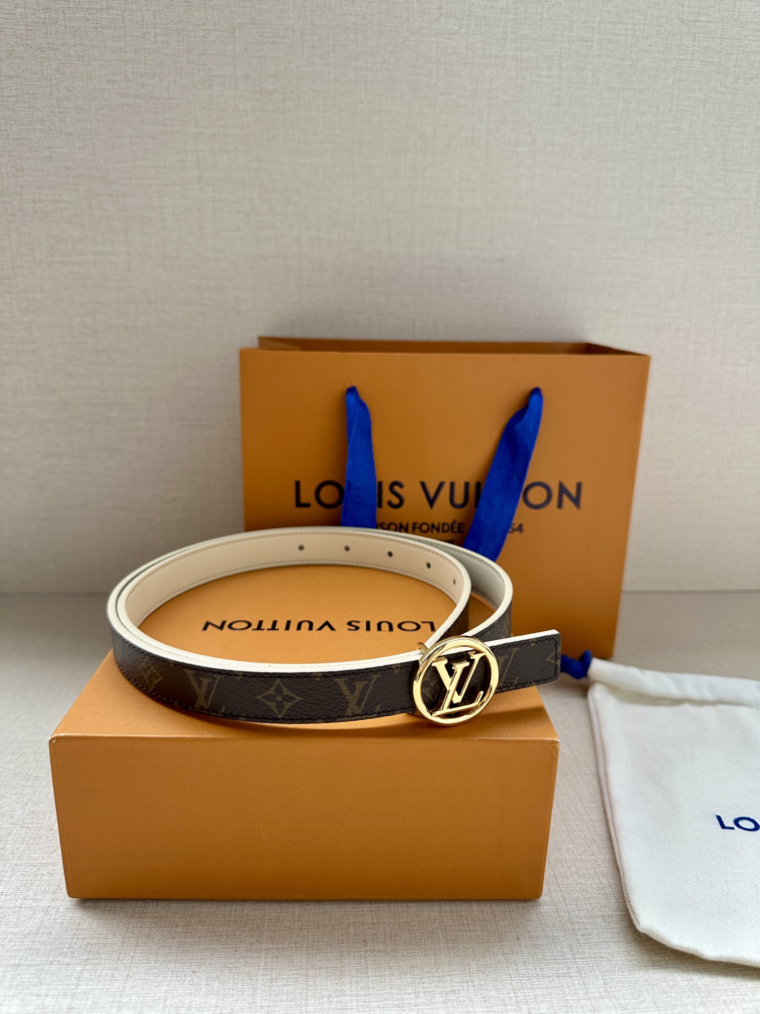 Louis Vuitton Female Basic Belt Cow Leather S-m-l