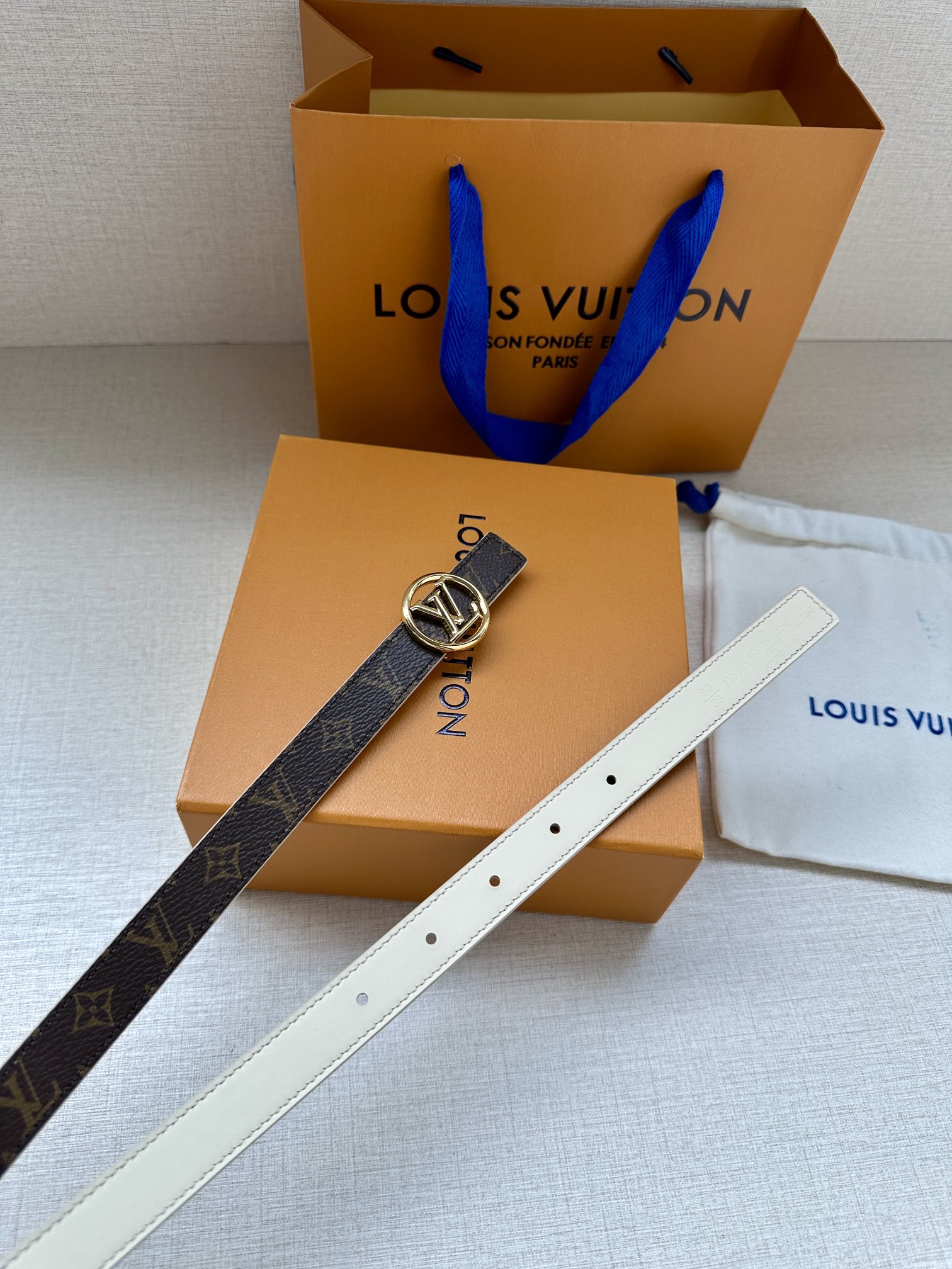 Louis Vuitton Female Basic Belt Cow Leather S-m-l