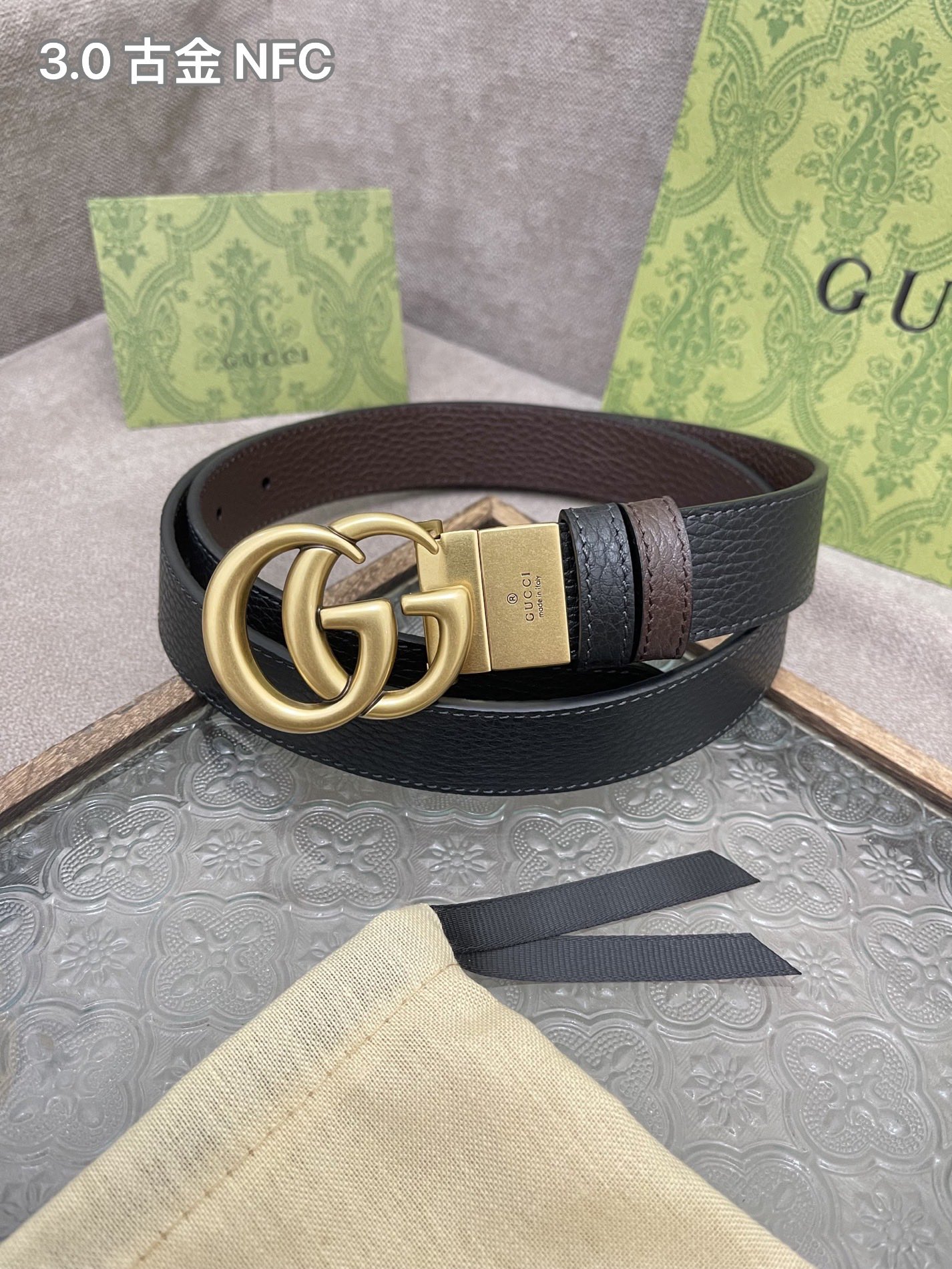 Gucci Female Leather Belt Cow Leather M