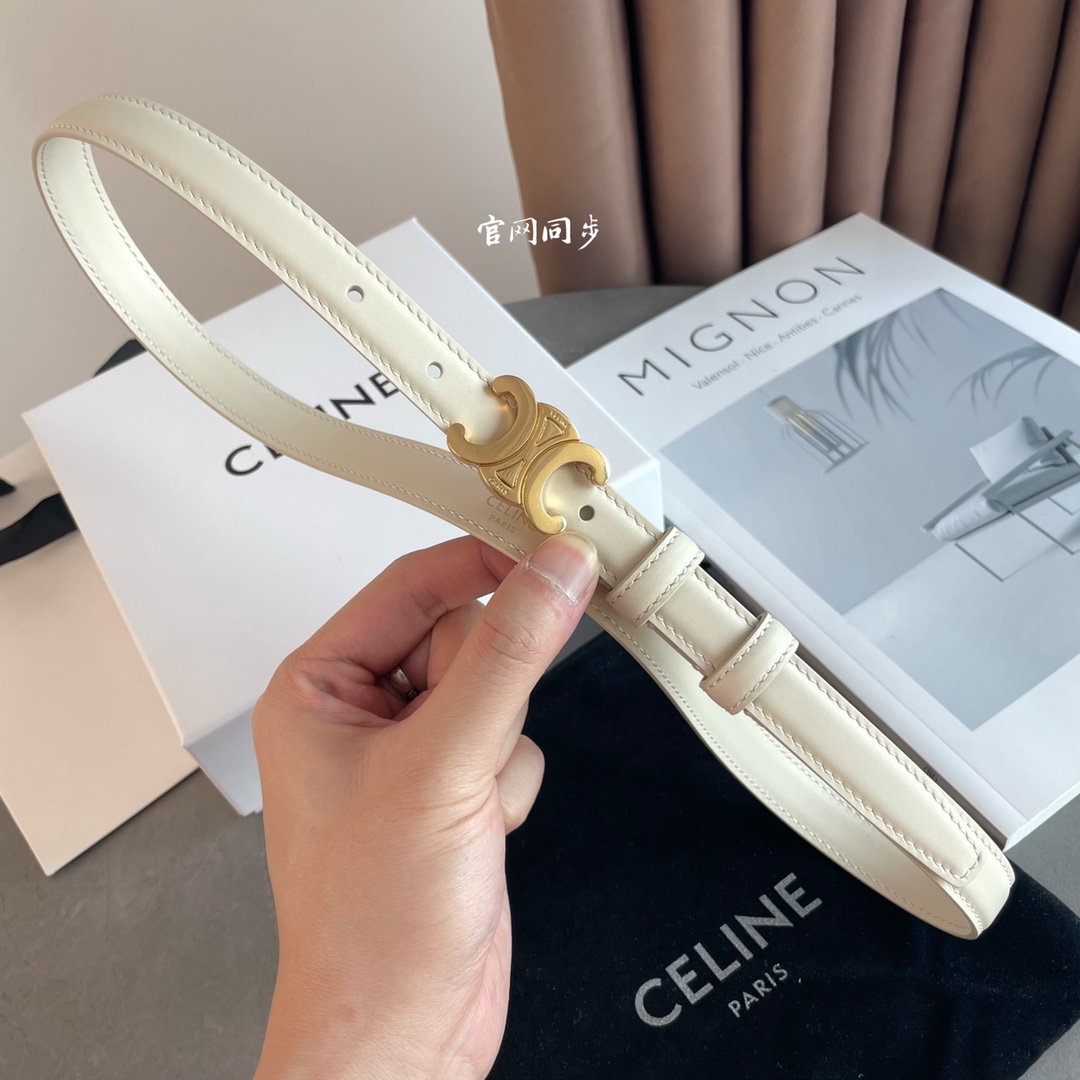 Celine Female Leather Belt Cow Leather M-l