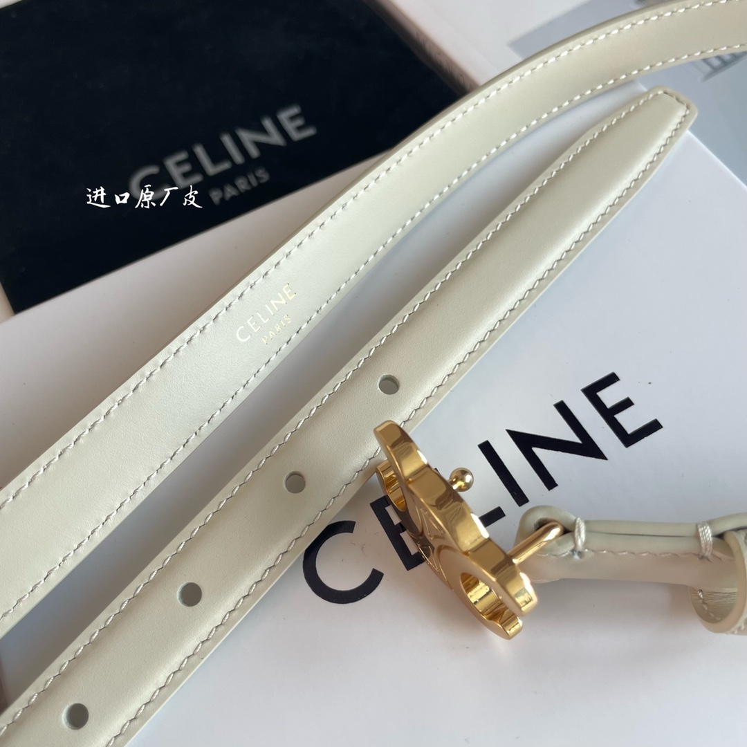 Celine Female Leather Belt Cow Leather M-l
