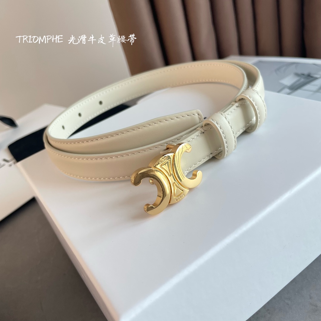 Celine Female Leather Belt Cow Leather M-l