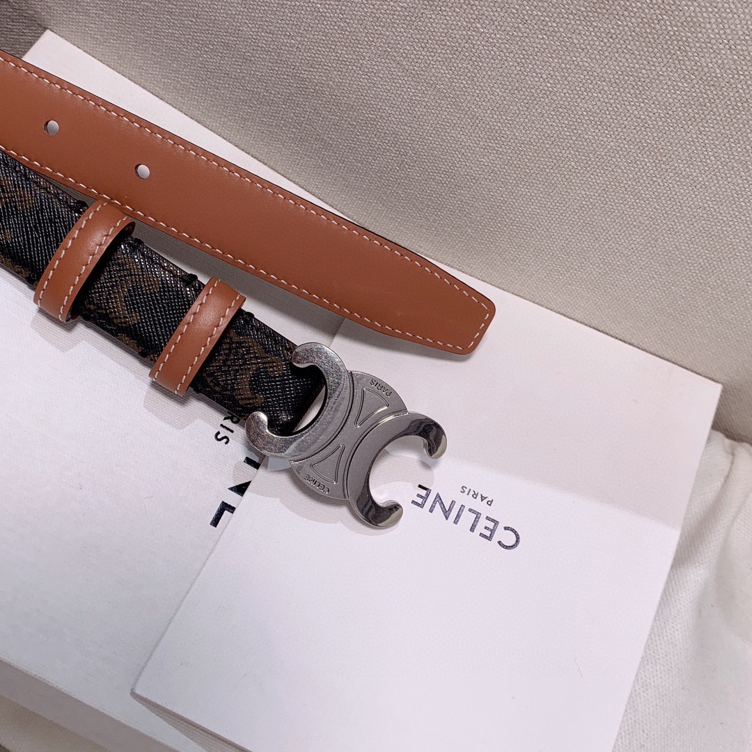 Celine Female Leather Belt Cow Leather M-l