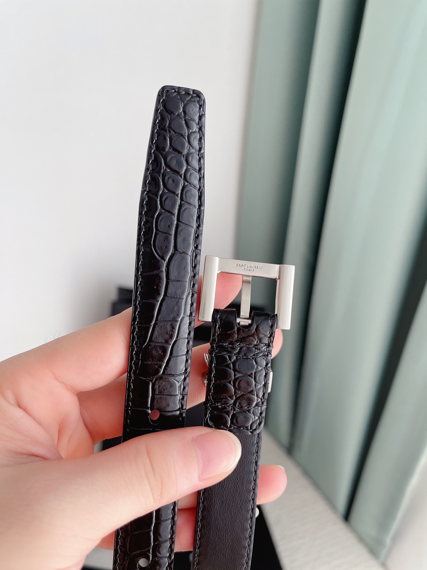 Saint Laurent Female Basic Belt Cow Leather S-m-l