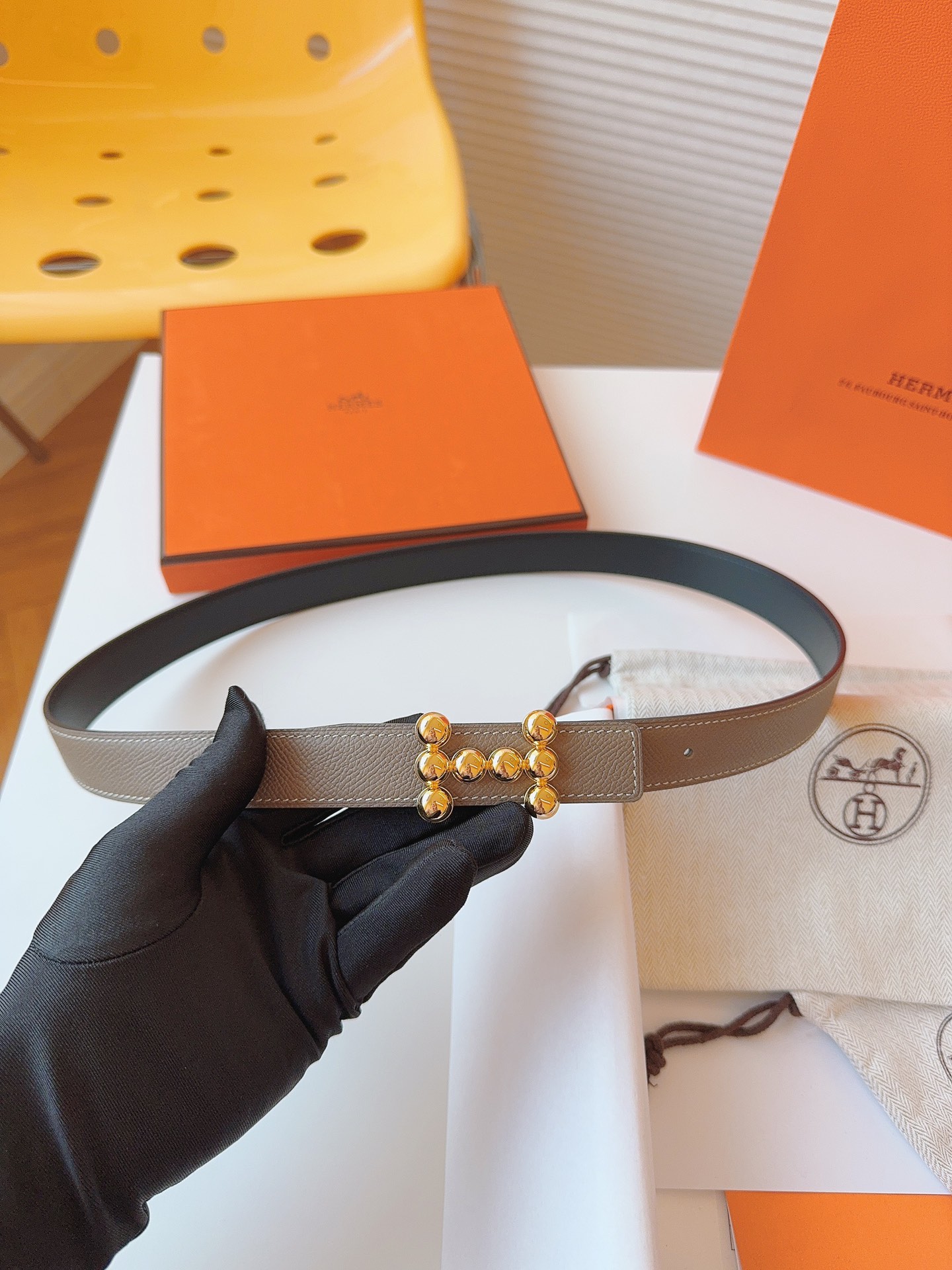 Hermès Female Basic Belt Cow Leather S-m
