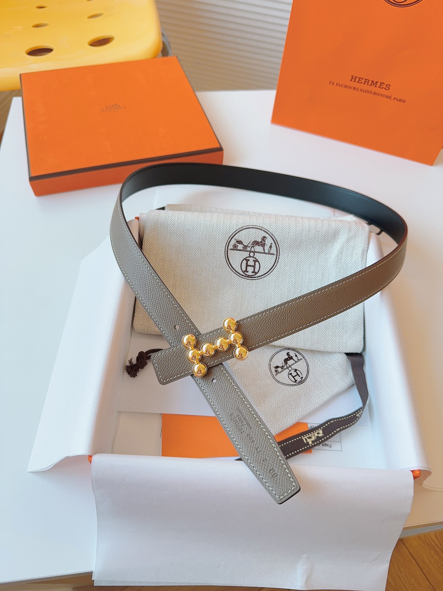 Hermès Female Basic Belt Cow Leather S-m