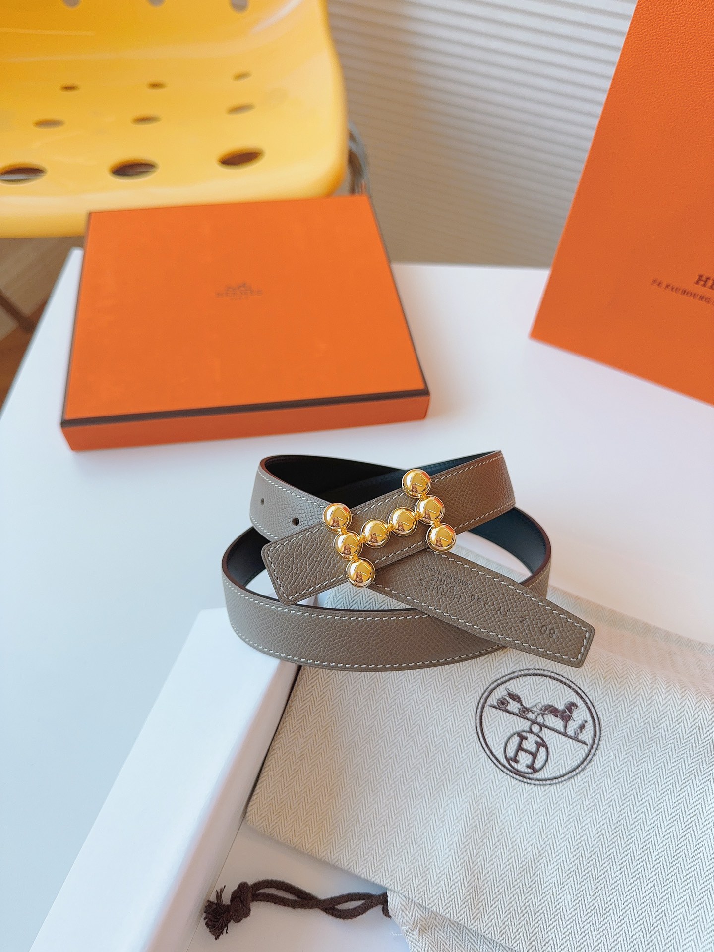 Hermès Female Basic Belt Cow Leather S-m
