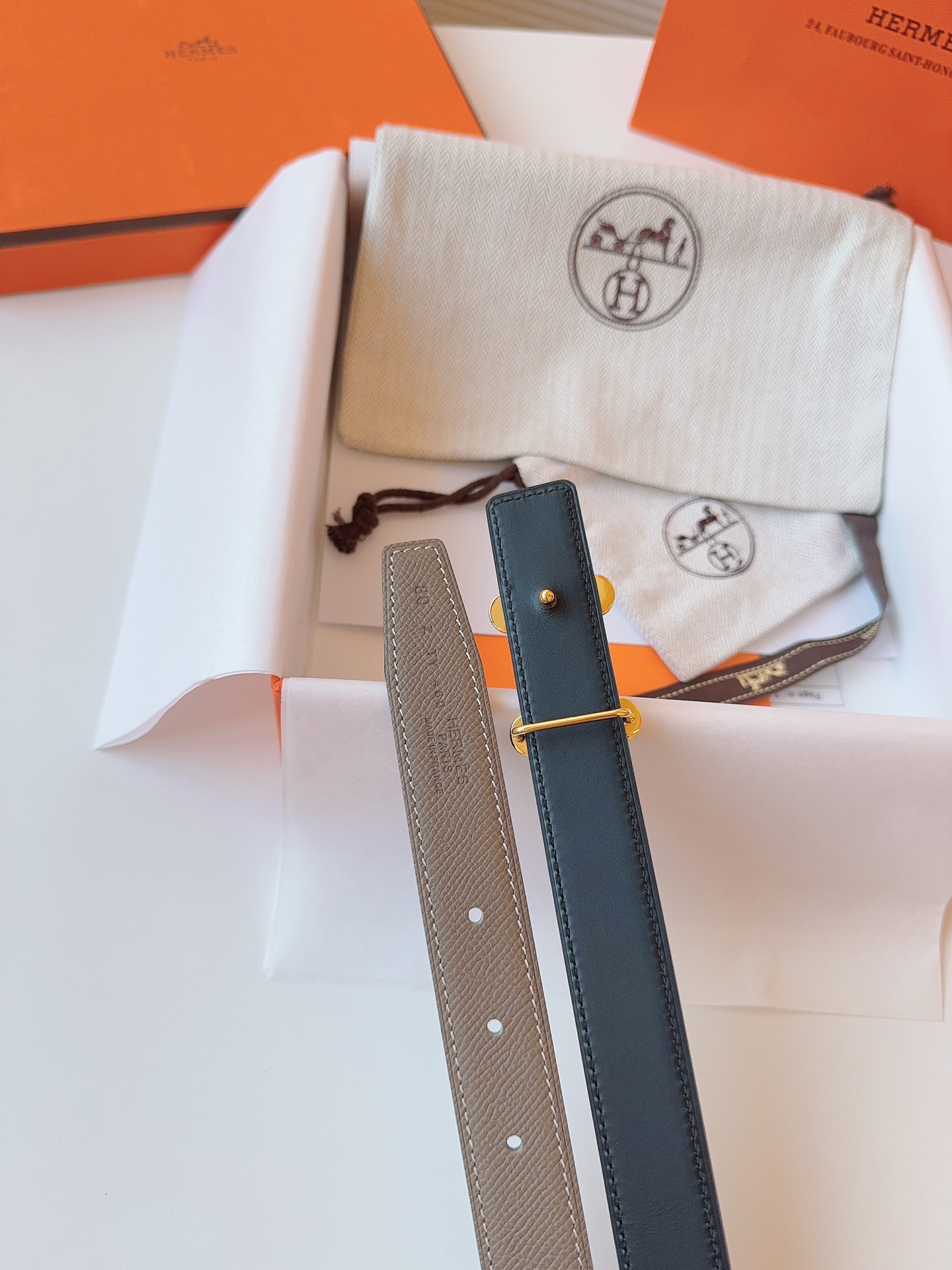 Hermès Female Basic Belt Cow Leather S-m