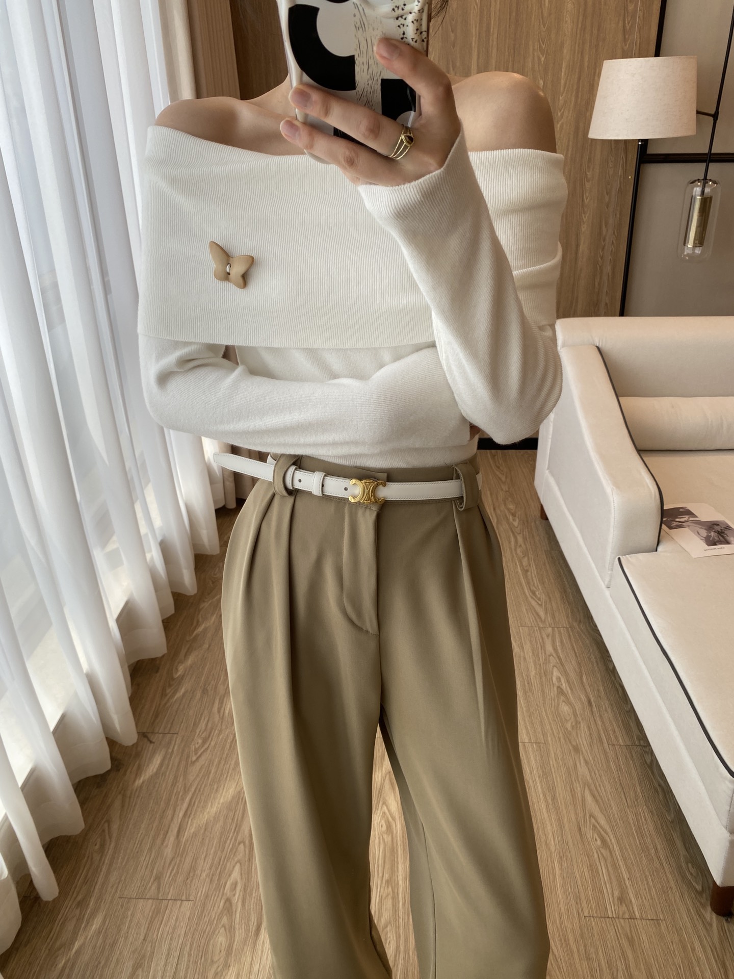 Celine Female Leather Belt 18mm-25mm-l