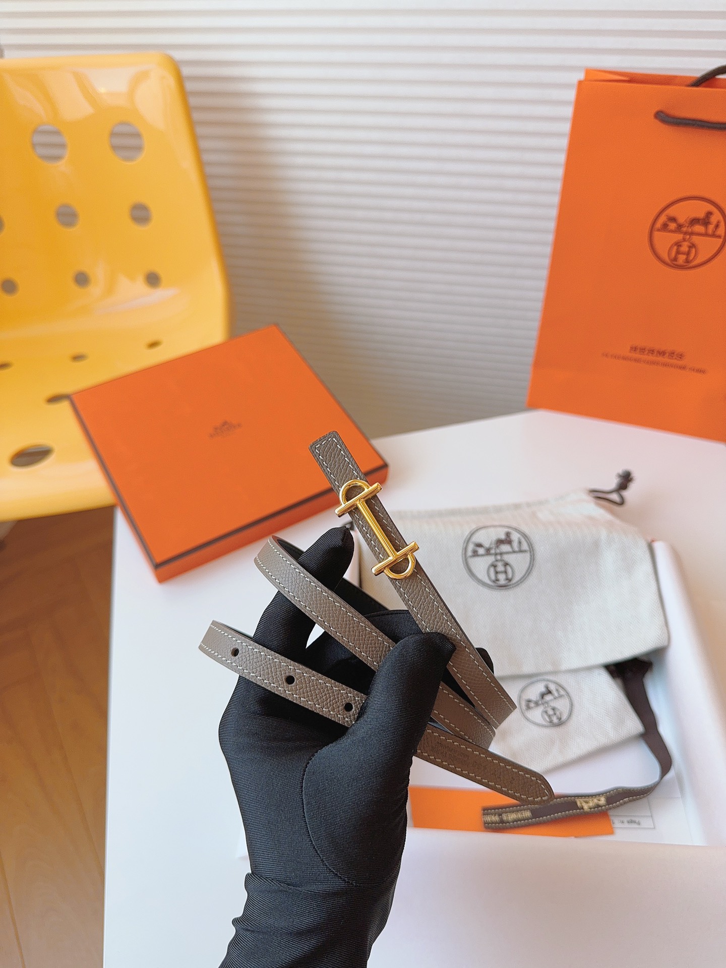 Hermès Female Basic Belt Cow Leather S-m