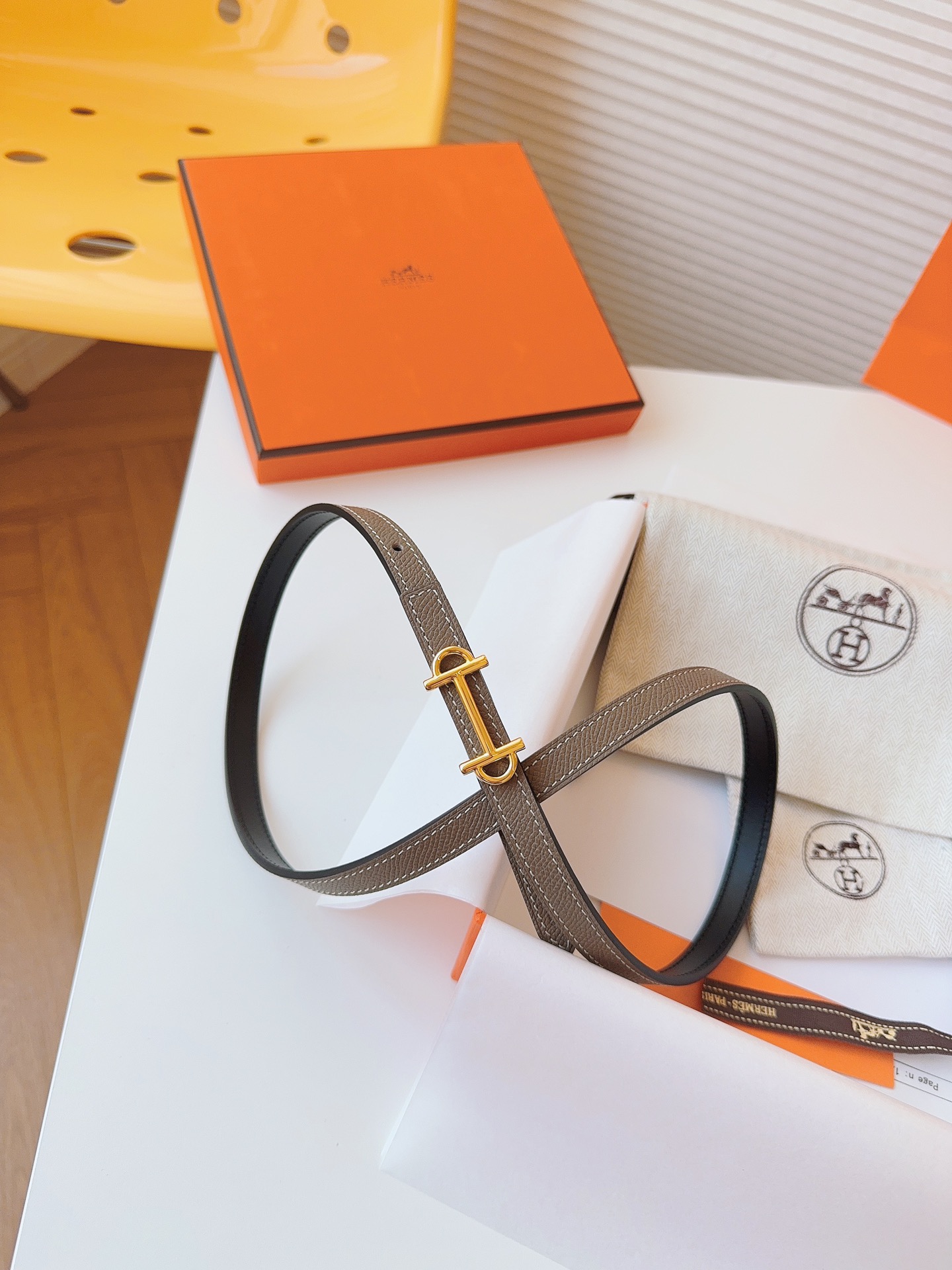 Hermès Female Basic Belt Cow Leather S-m