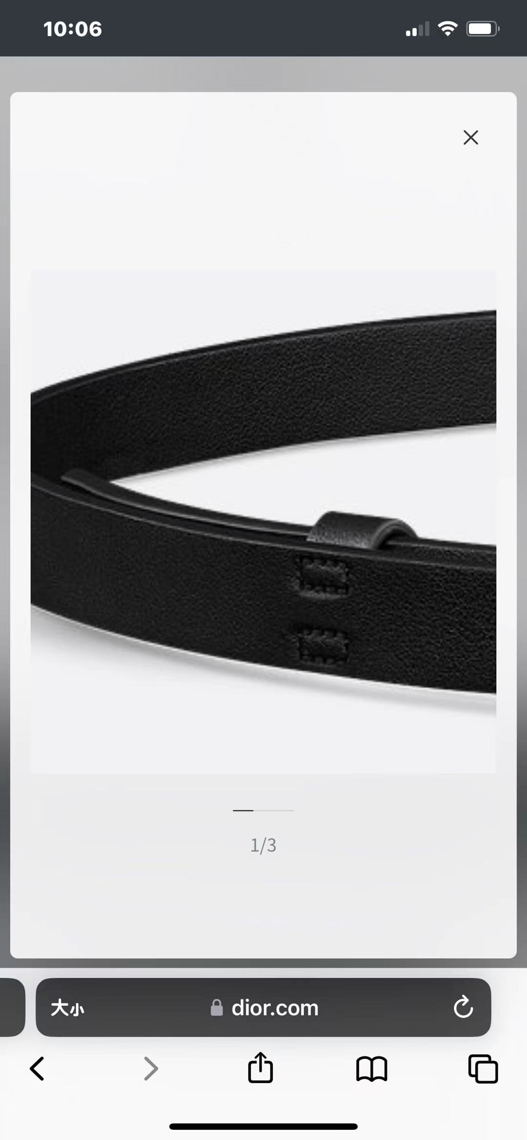 Female Basic Belt Black M-l