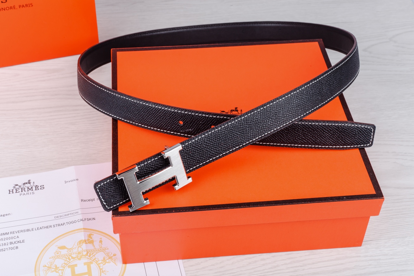 Hermès Female Basic Belt Cow Leather M