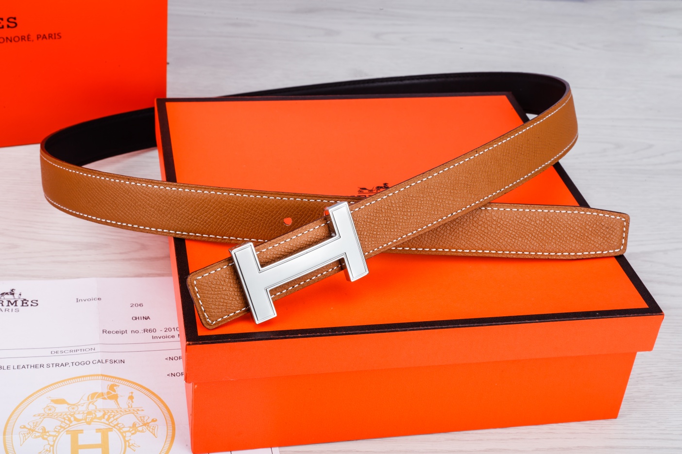 Hermès Female Basic Belt Cow Leather M