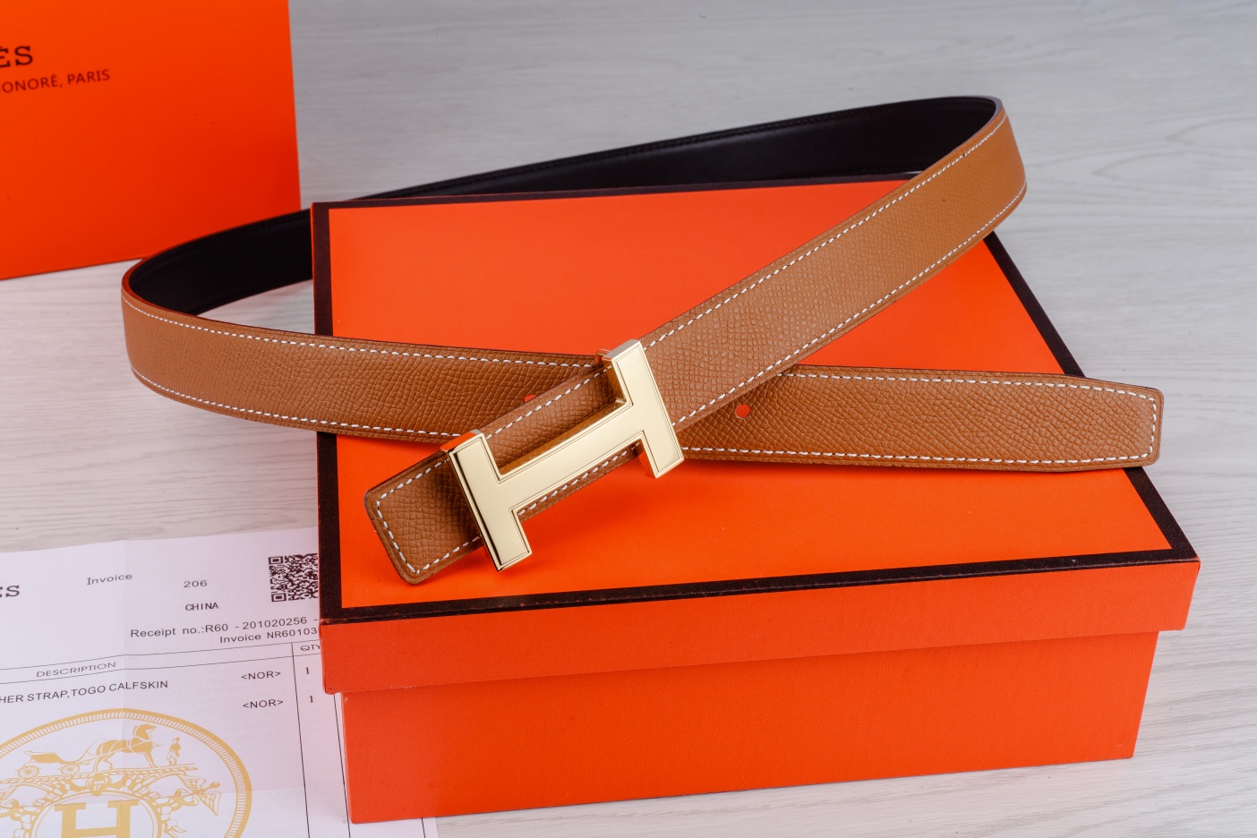 Hermès Female Basic Belt Cow Leather M