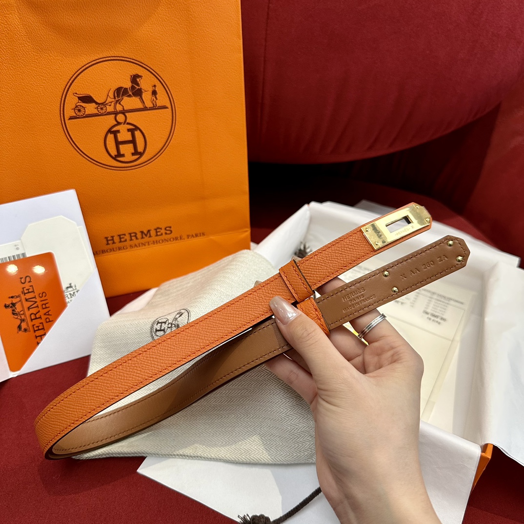 Hermès Female Basic Belt Cow Leather S-m-l