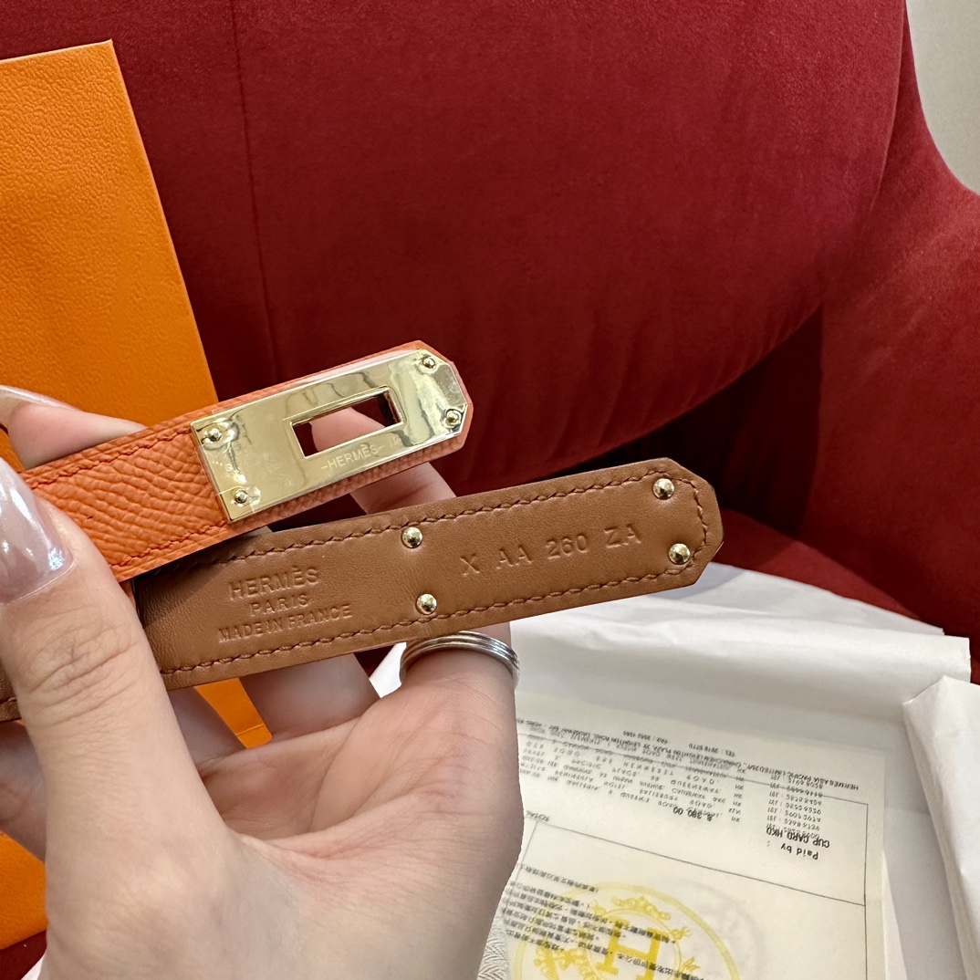 Hermès Female Basic Belt Cow Leather S-m-l