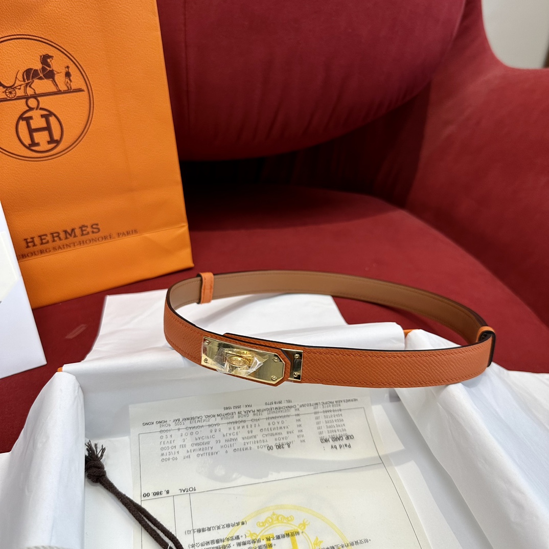 Hermès Female Basic Belt Cow Leather S-m-l