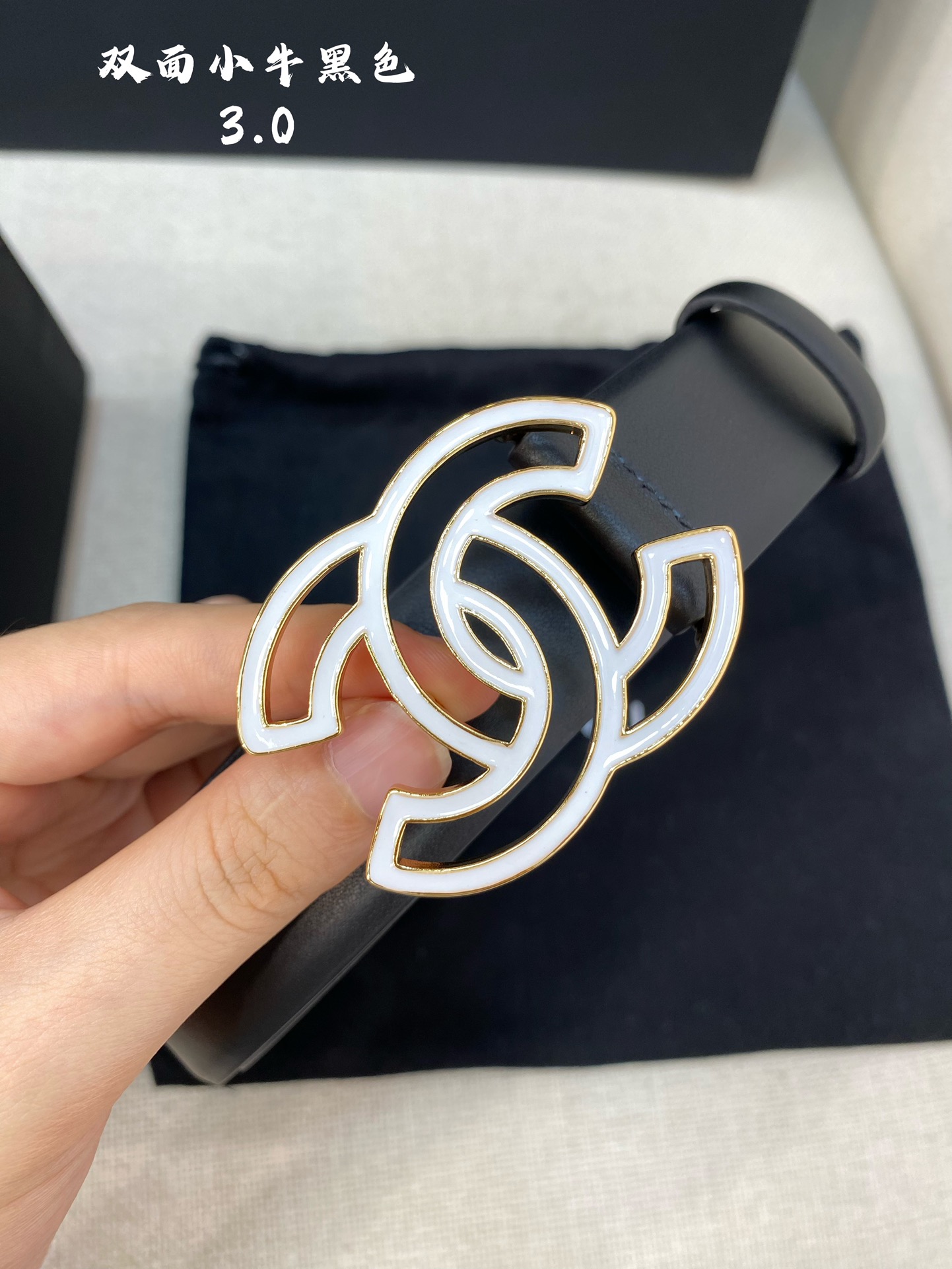 Chanel Female Basic Belt Cow Leather M