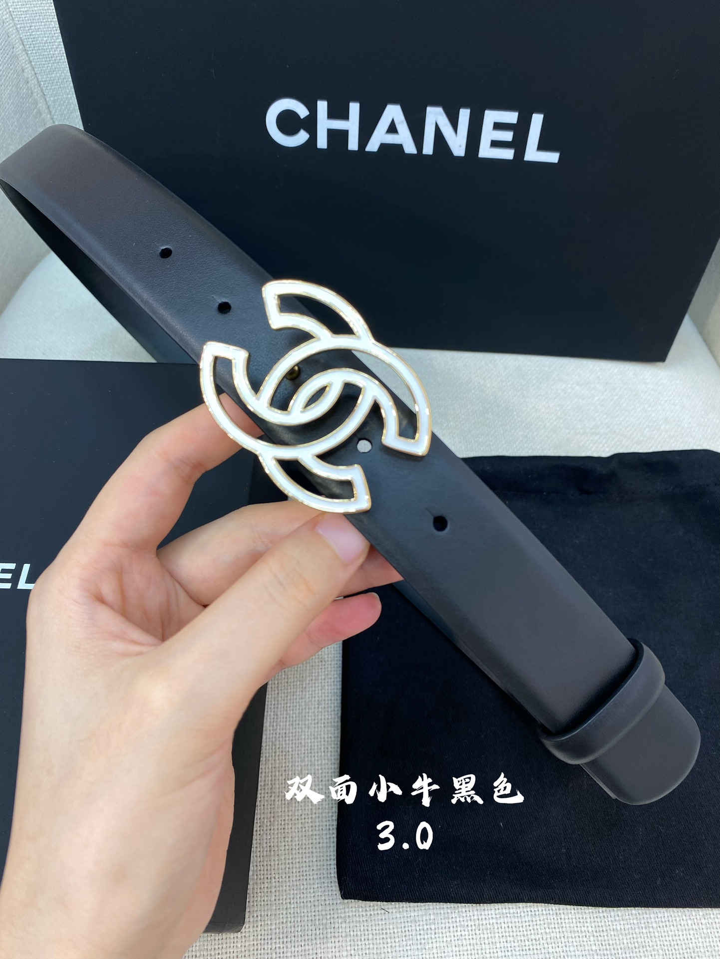 Chanel Female Basic Belt Cow Leather M