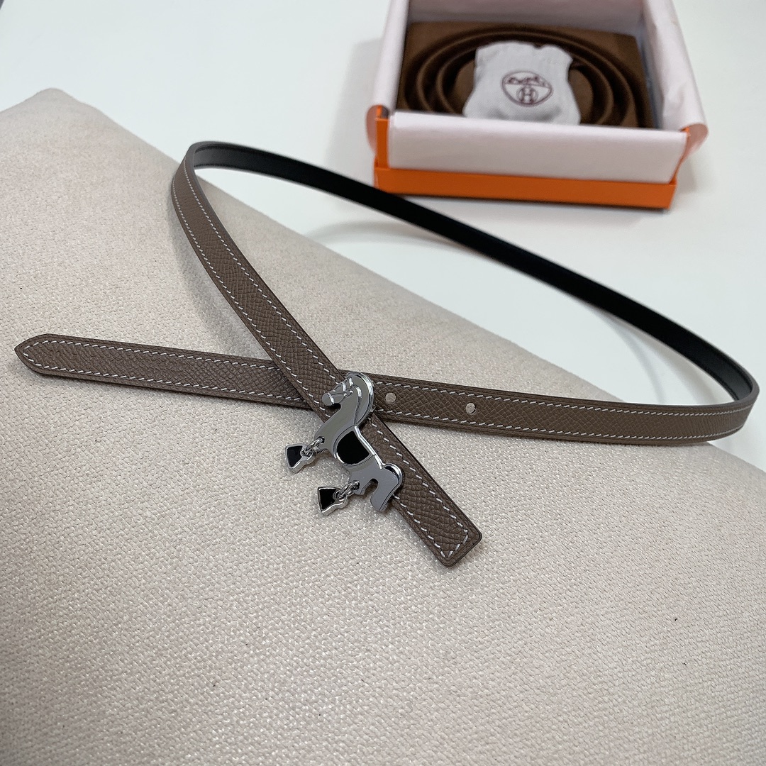 Hermès Female Basic Belt Cow Leather Black 13mm