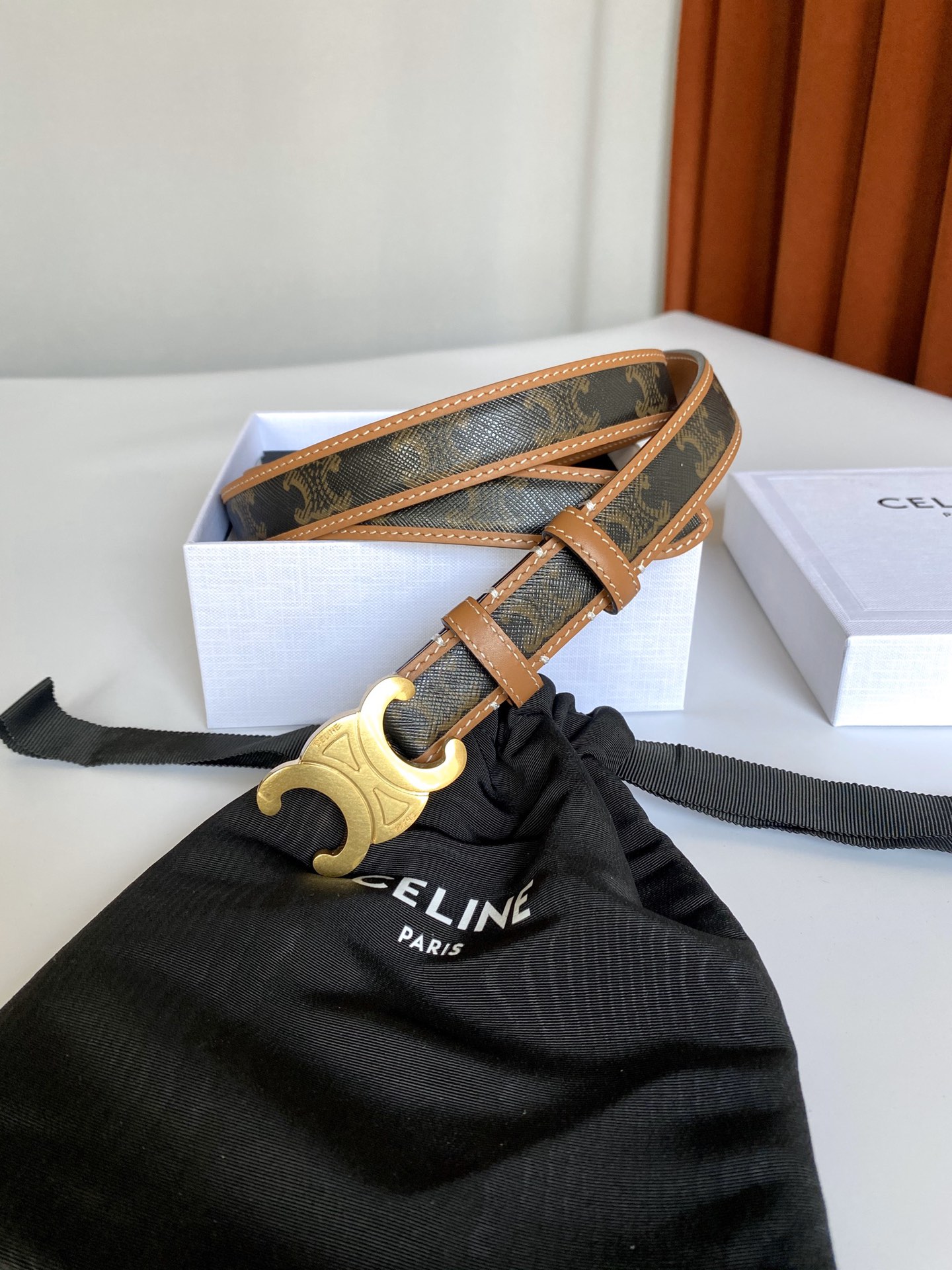 Celine Female Basic Belt Cow Leather S-m-l