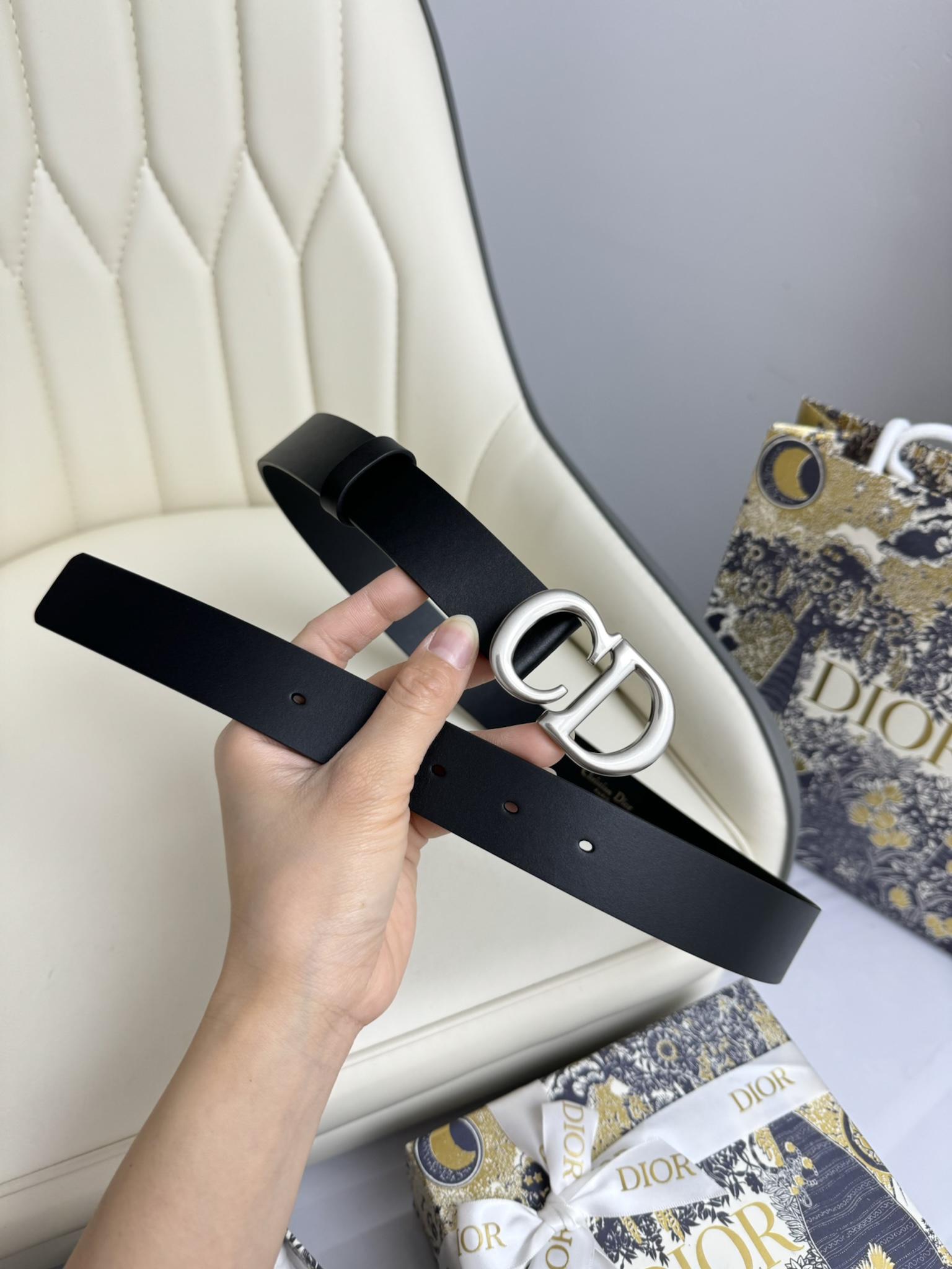 Dior Female Basic Belt Cow Leather M