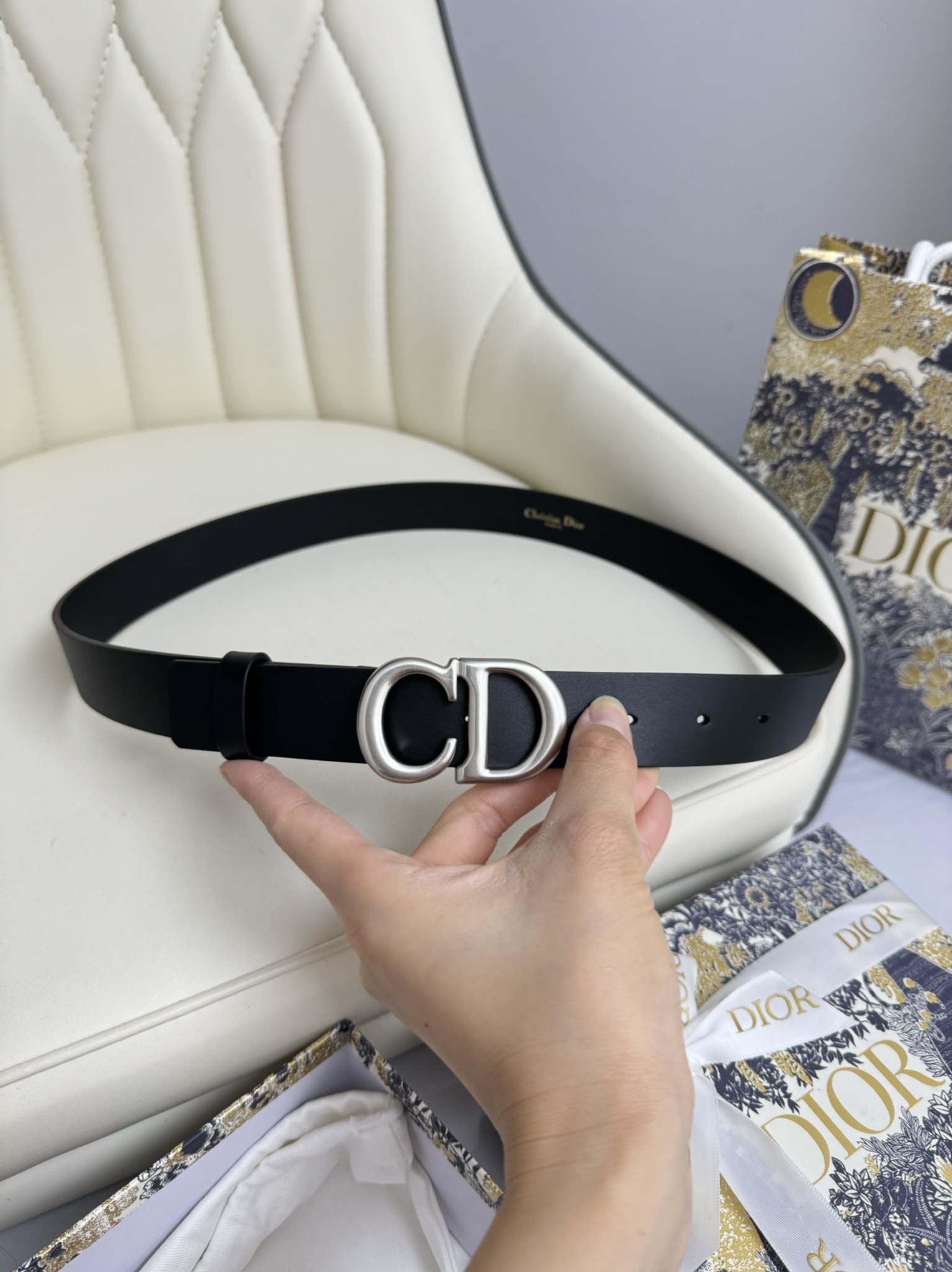 Dior Female Basic Belt Cow Leather M