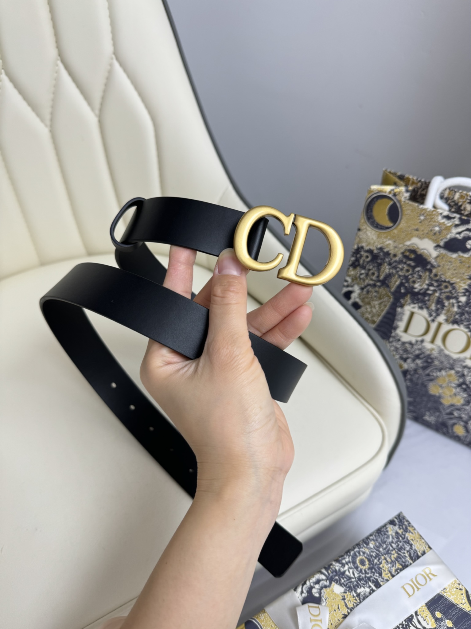 Dior Female Basic Belt Cow Leather M