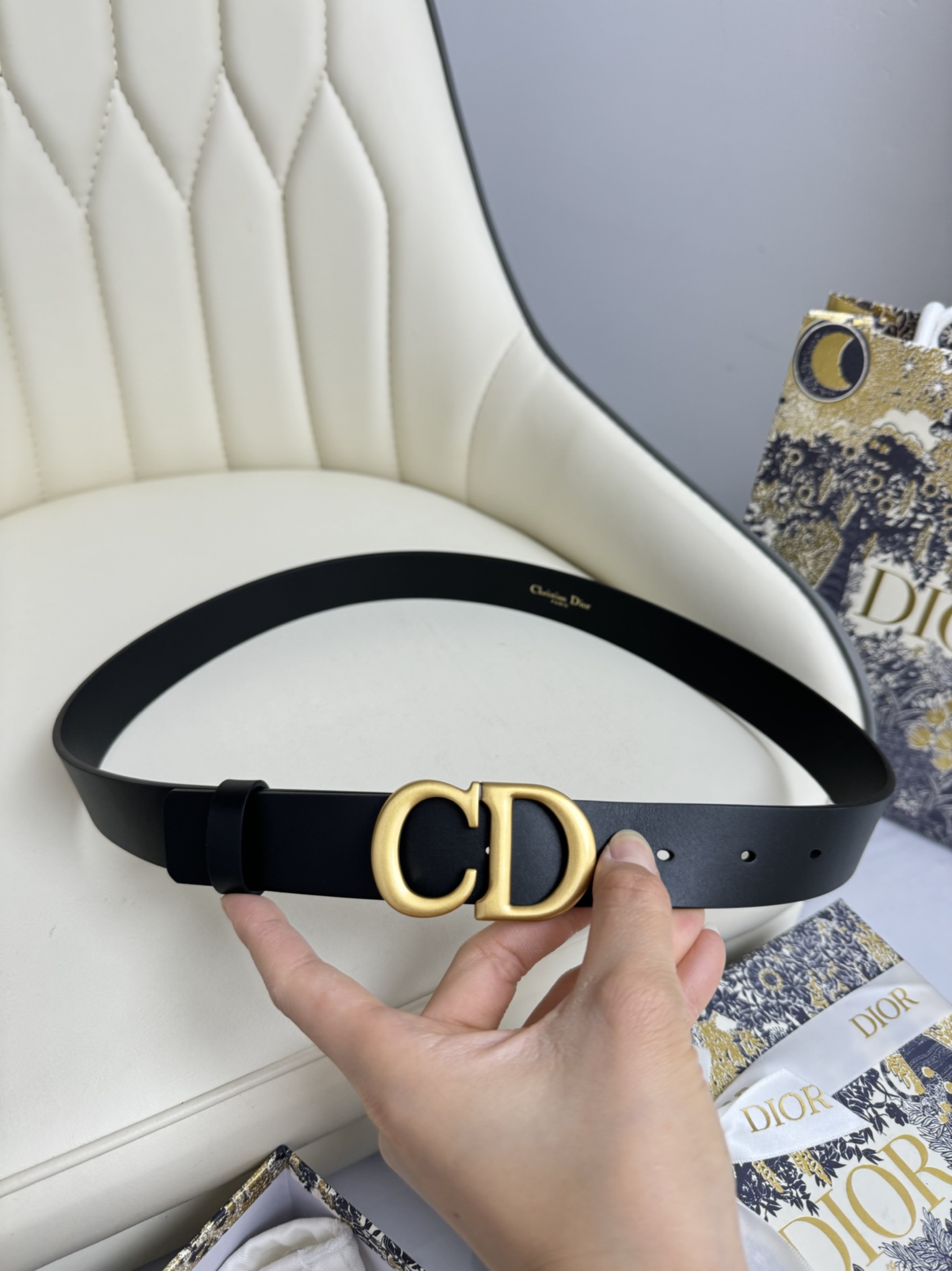 Dior Female Basic Belt Cow Leather M