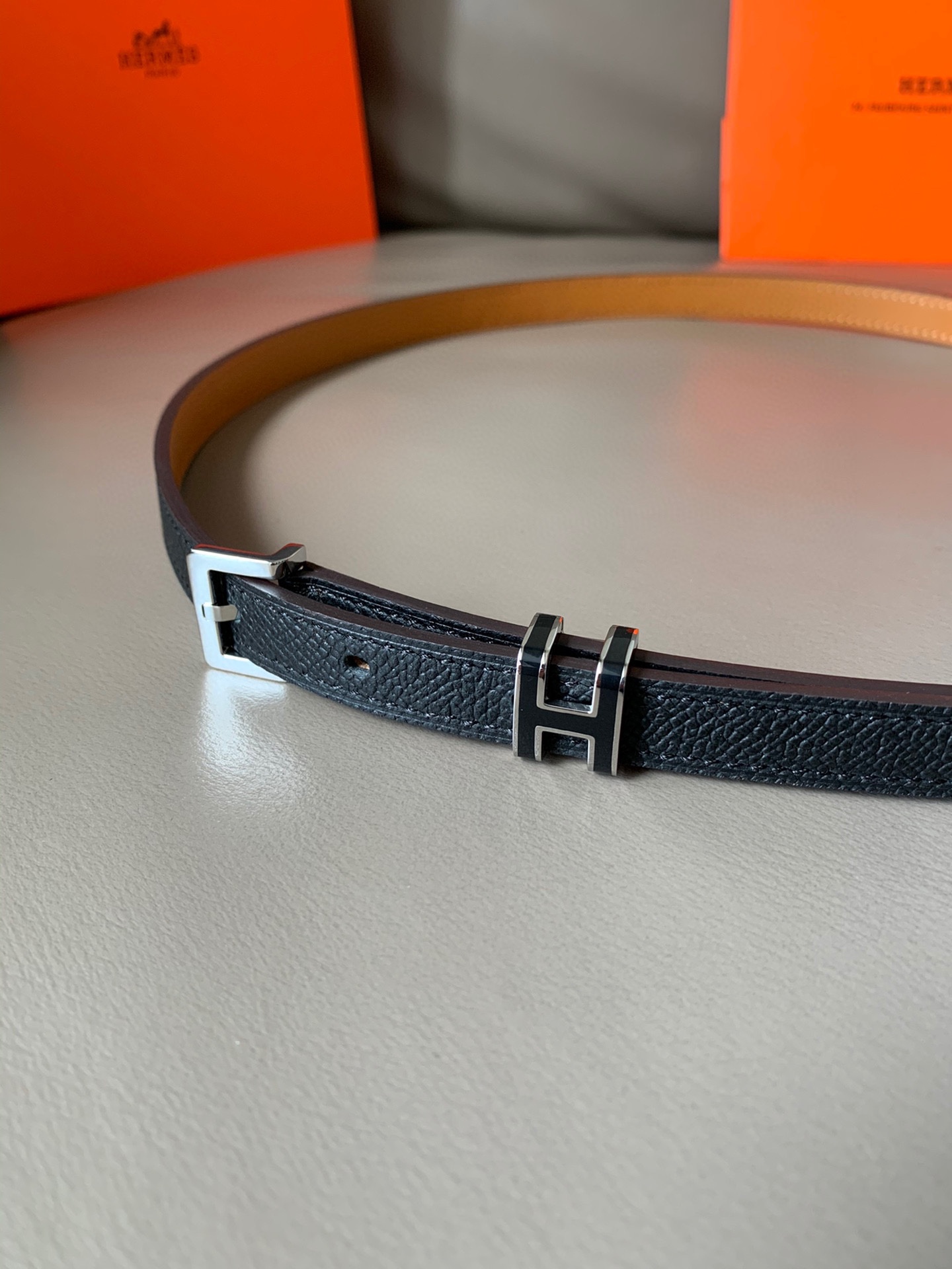 Hermès Female Leather Belt Cow Leather S-m