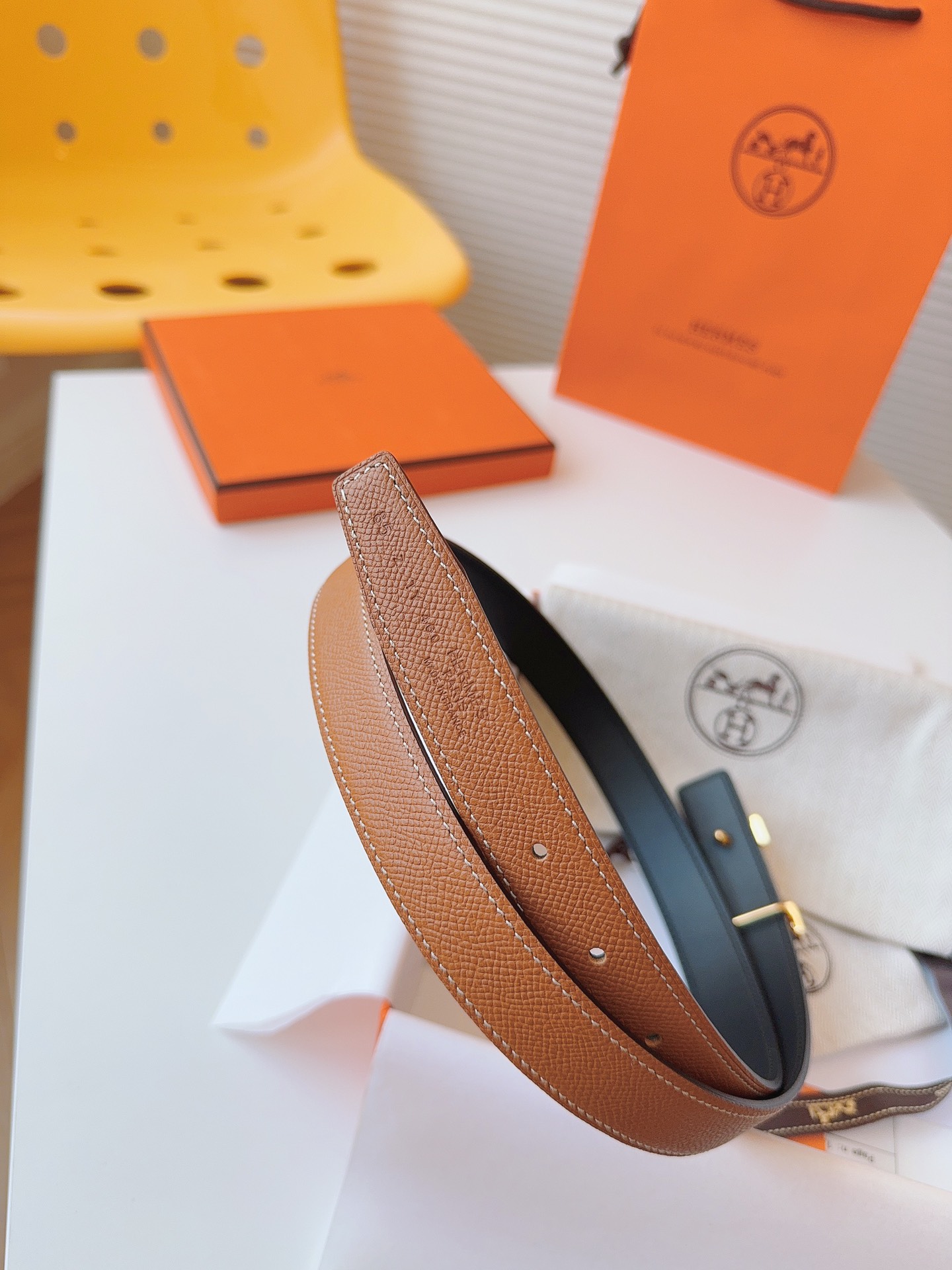 Hermès Female Basic Belt Cow Leather S-m